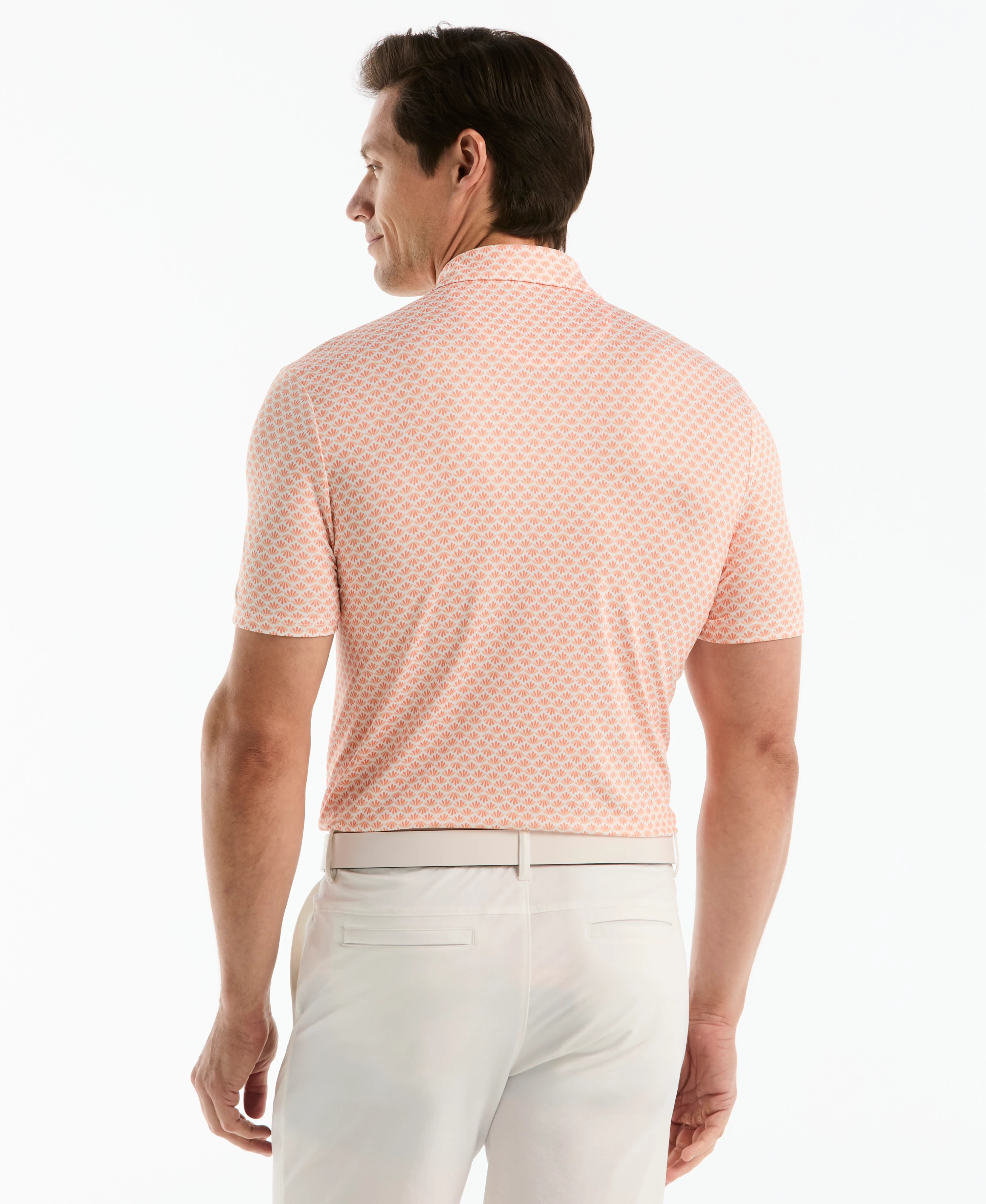 Retro Geometric Print Golf Polo - Image 6