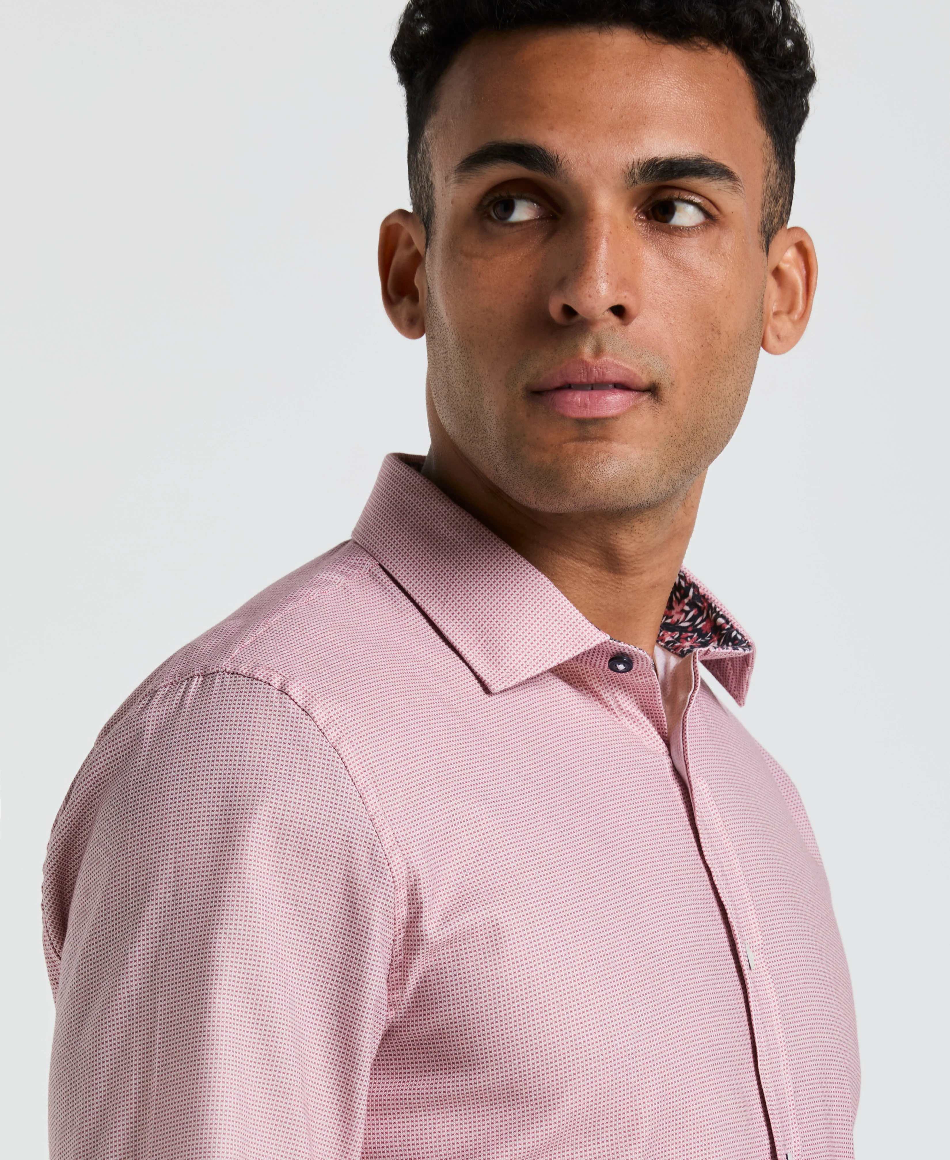 Royal Texture Print Dress Shirt - Image 7
