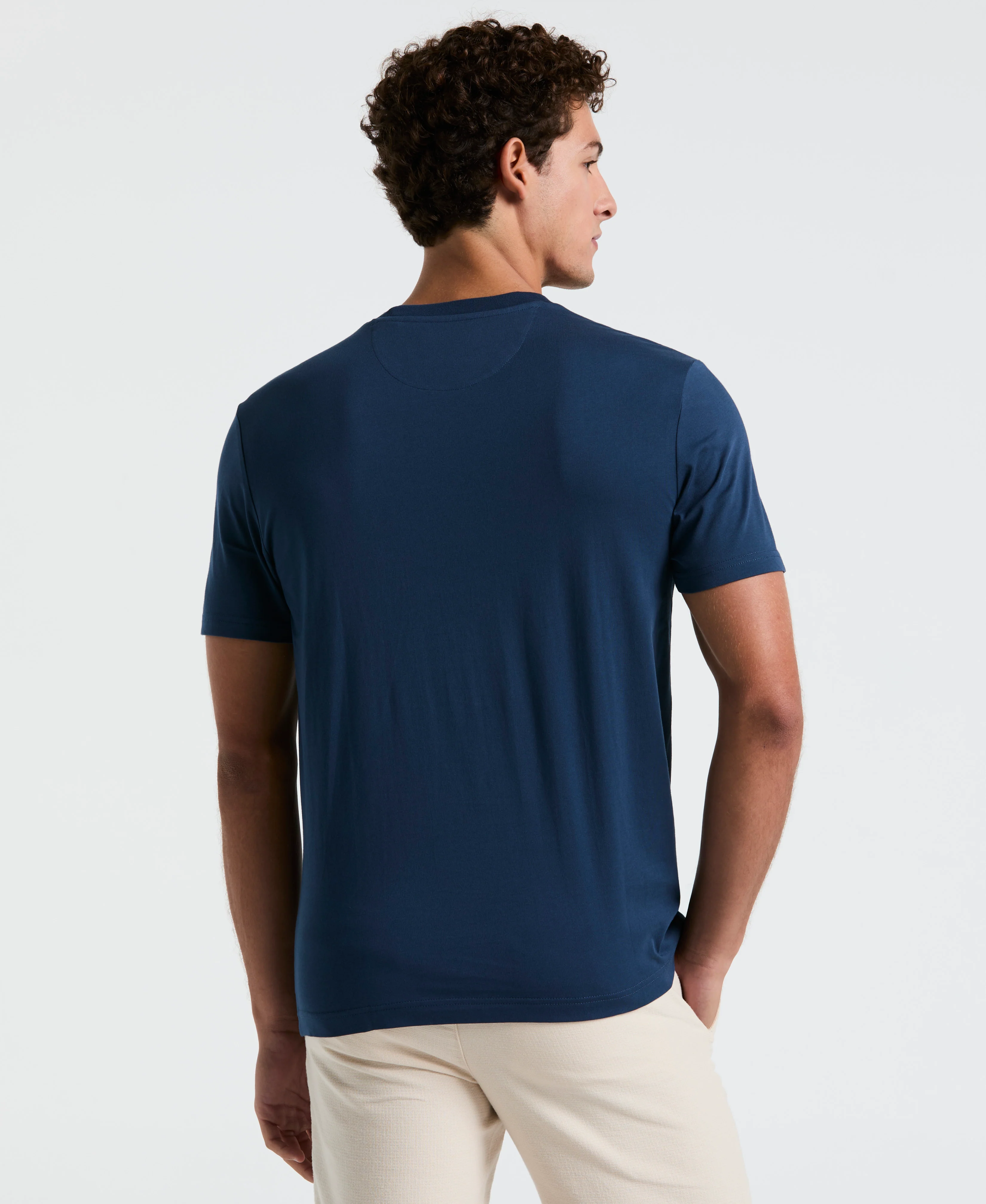 Multiscallop Woven Pocket Tee - Image 2