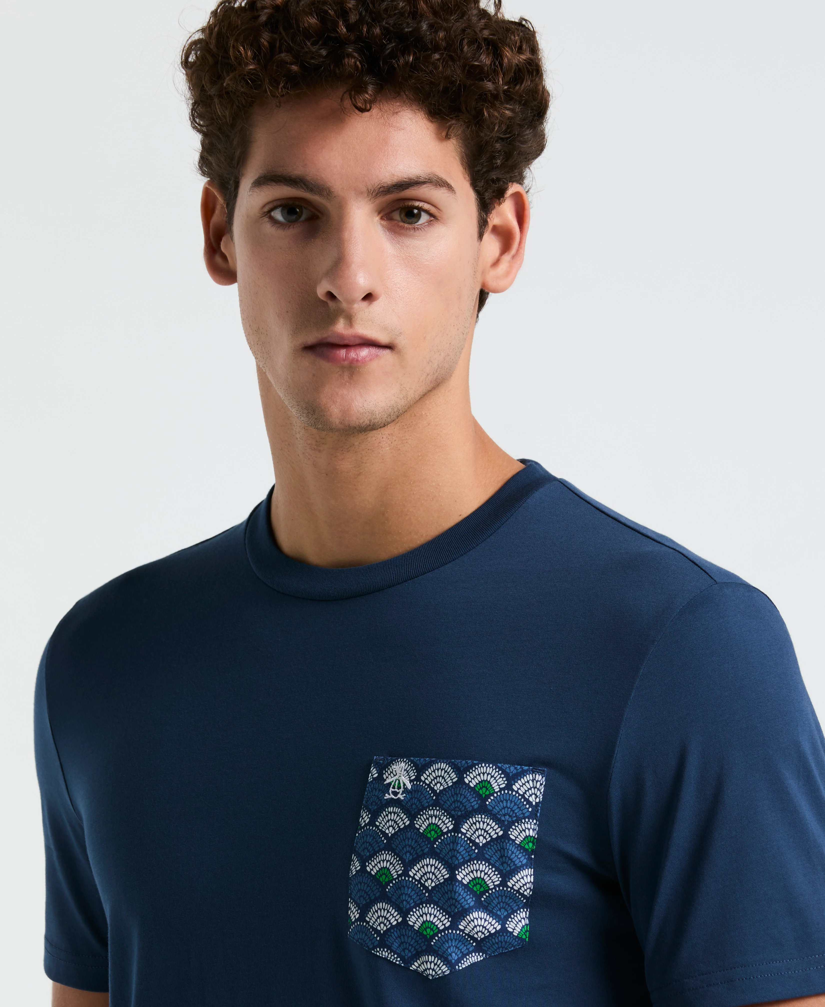Multiscallop Woven Pocket Tee - Image 3