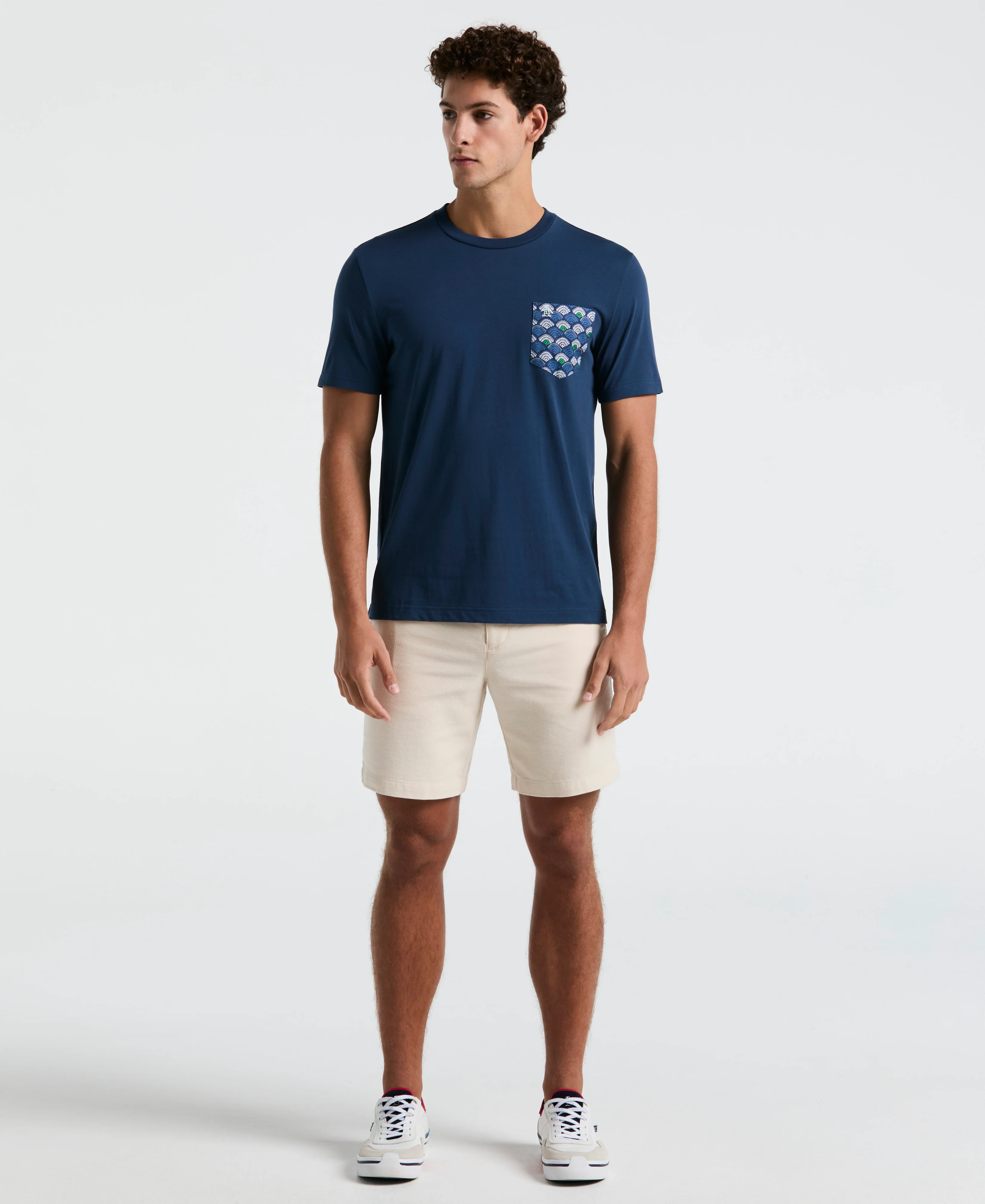 Multiscallop Woven Pocket Tee - Image 4