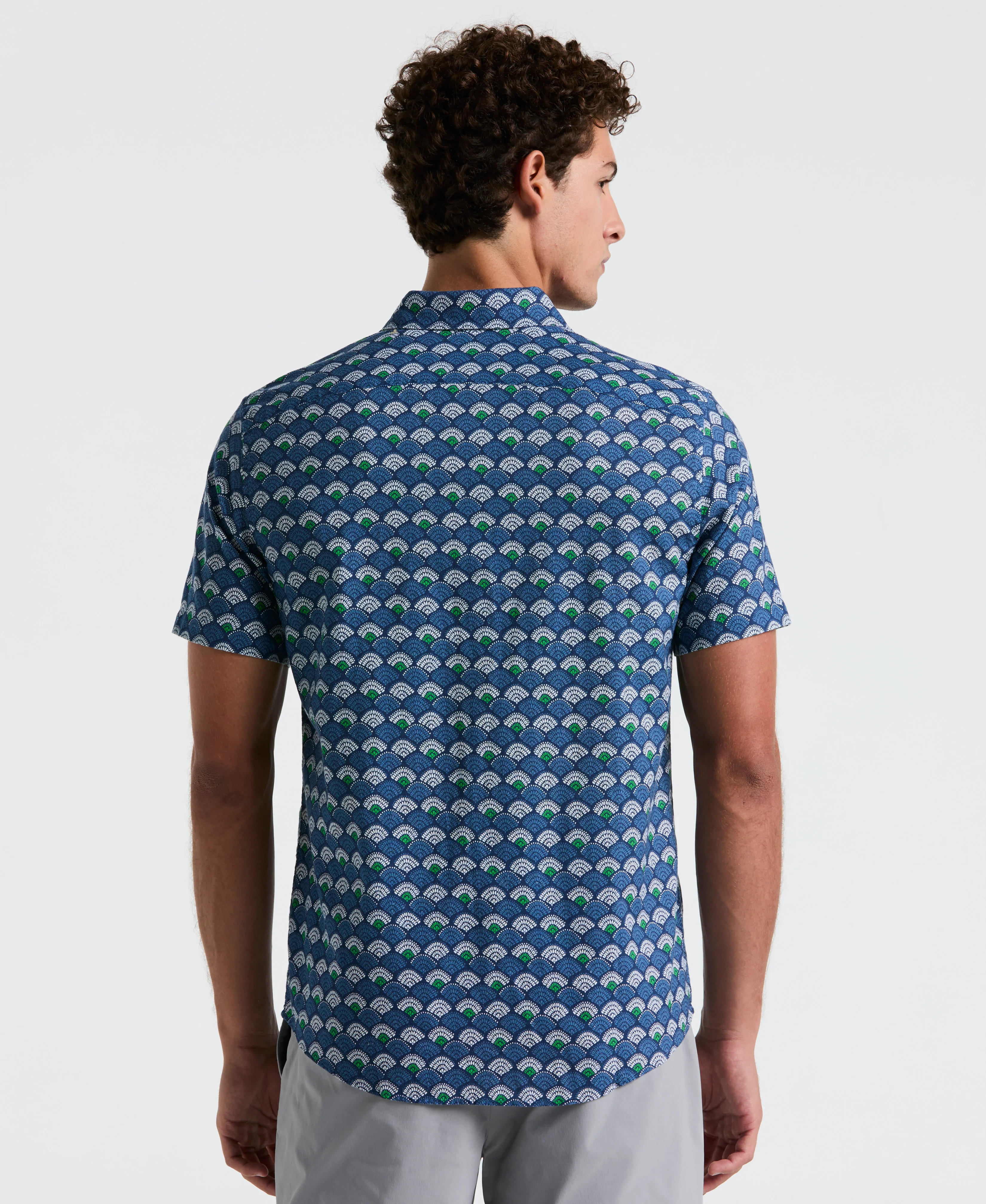 Linen Blend Multiscallop Shirt - Image 2