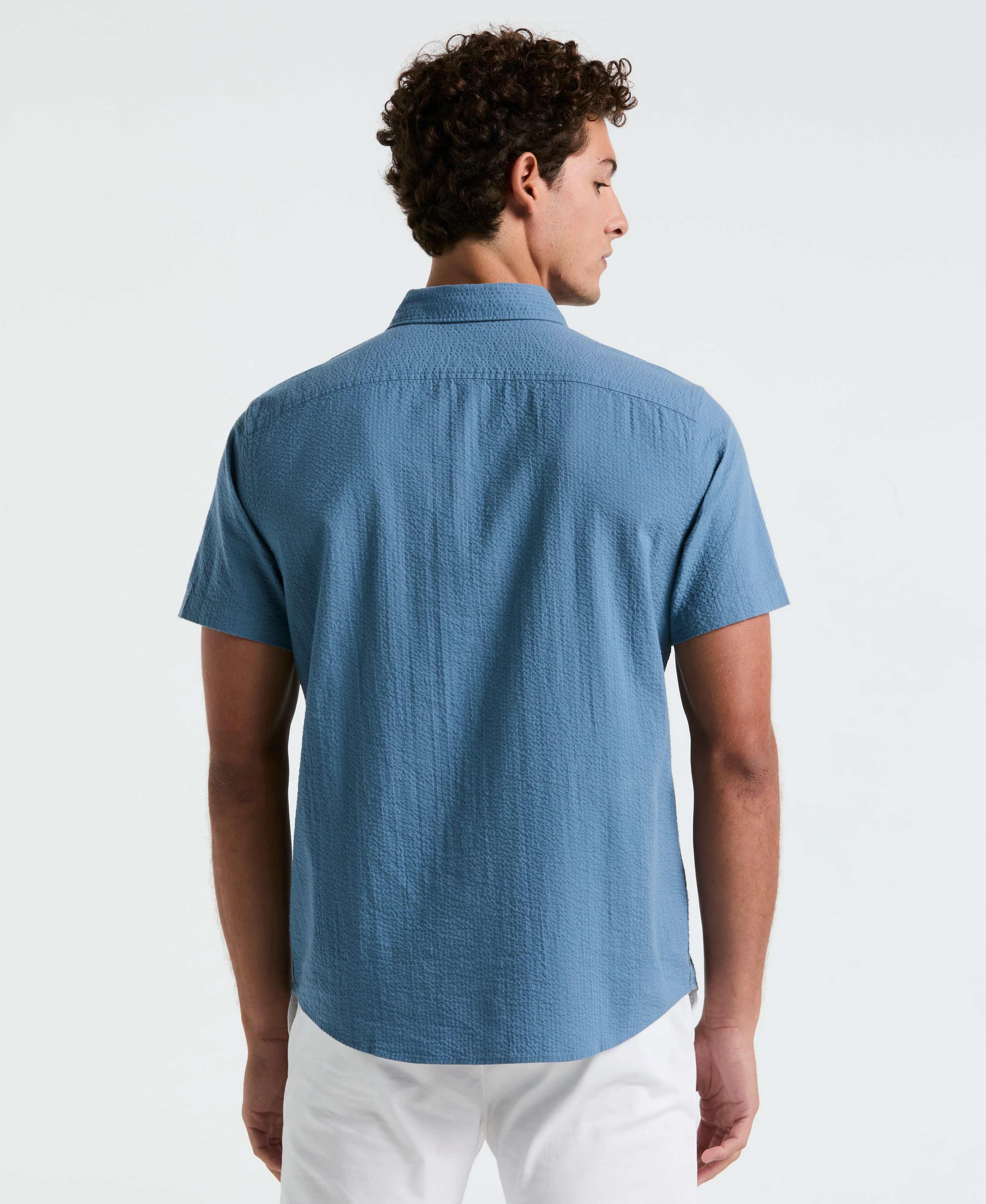 Seersucker Short Sleeve Shirt - Image 10