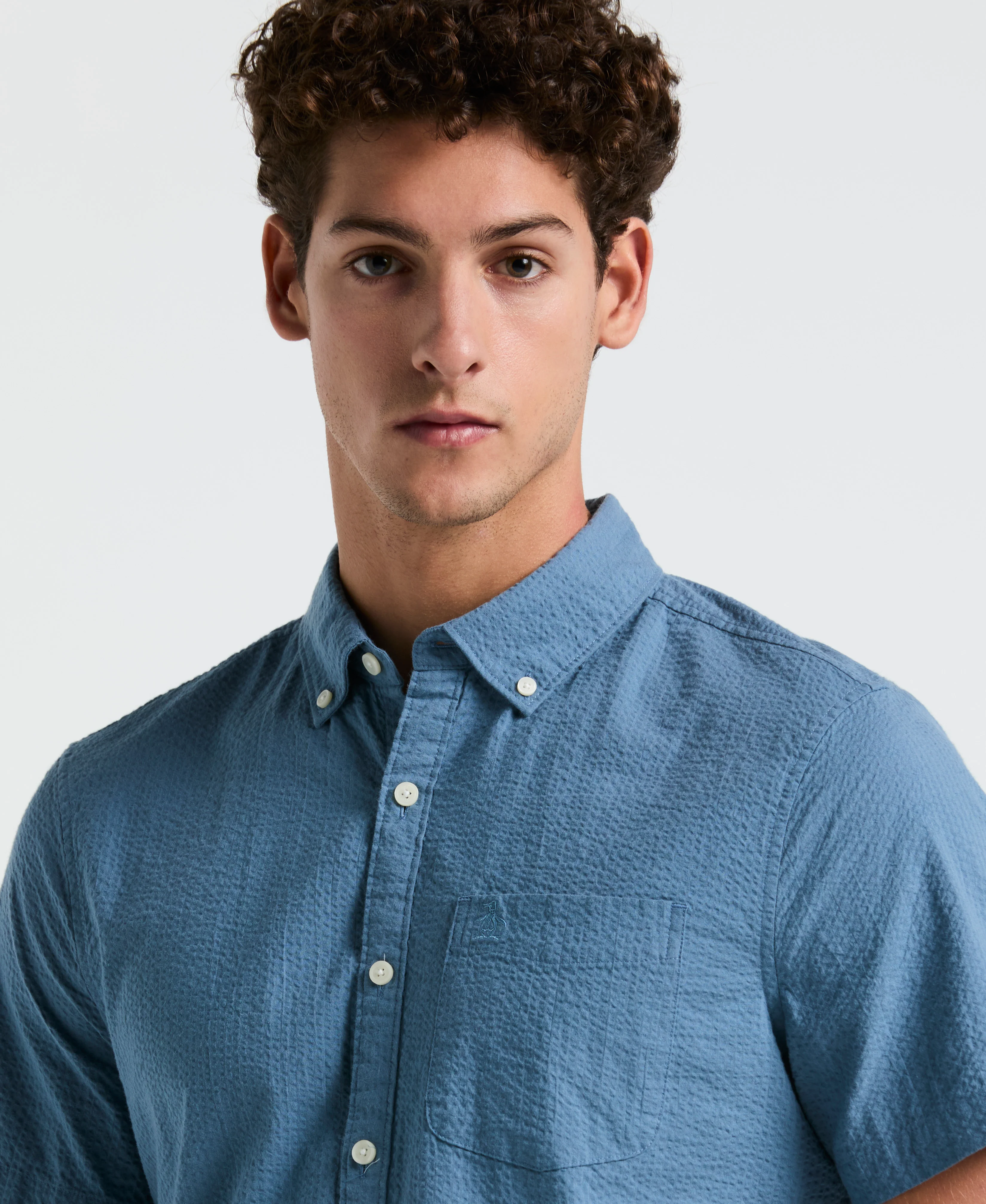 Seersucker Short Sleeve Shirt - Image 11