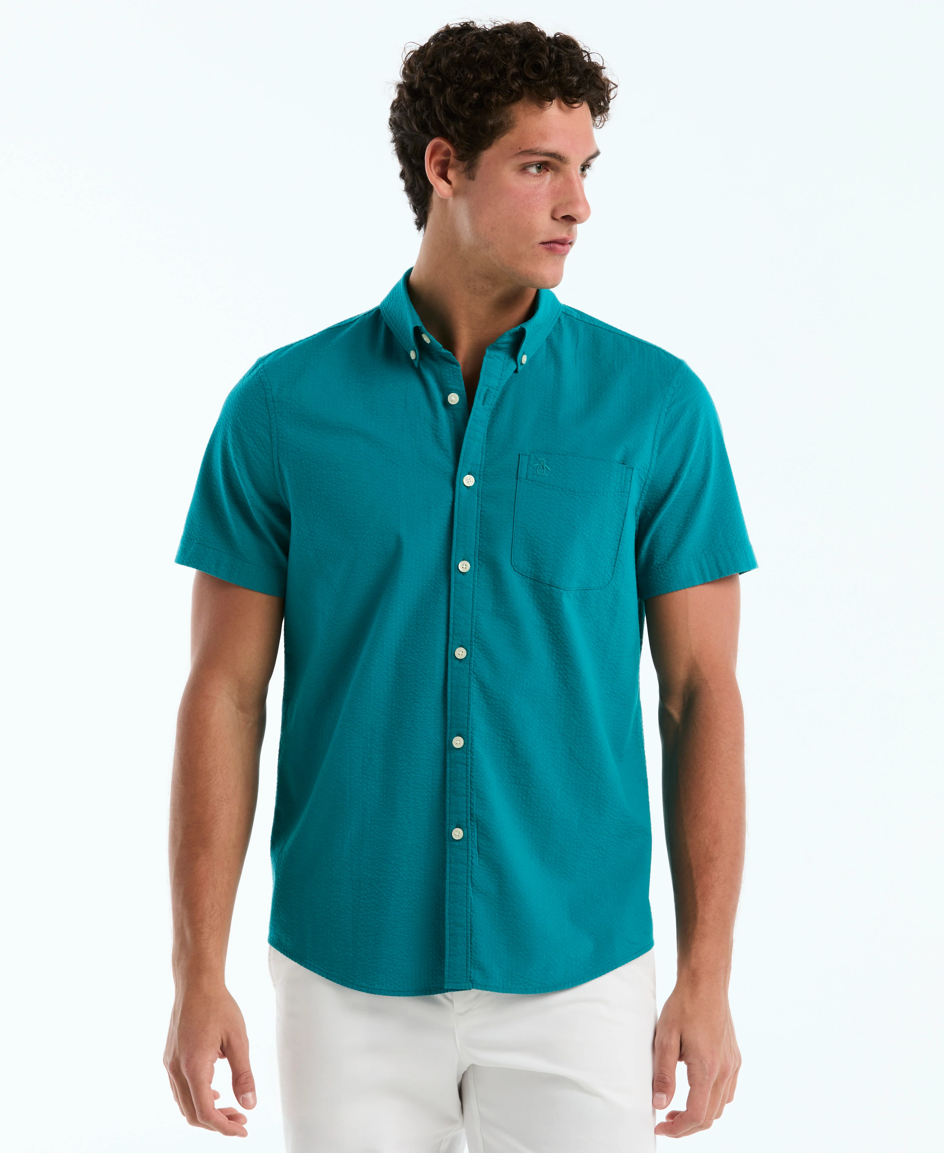 Seersucker Short Sleeve Shirt - Image 13