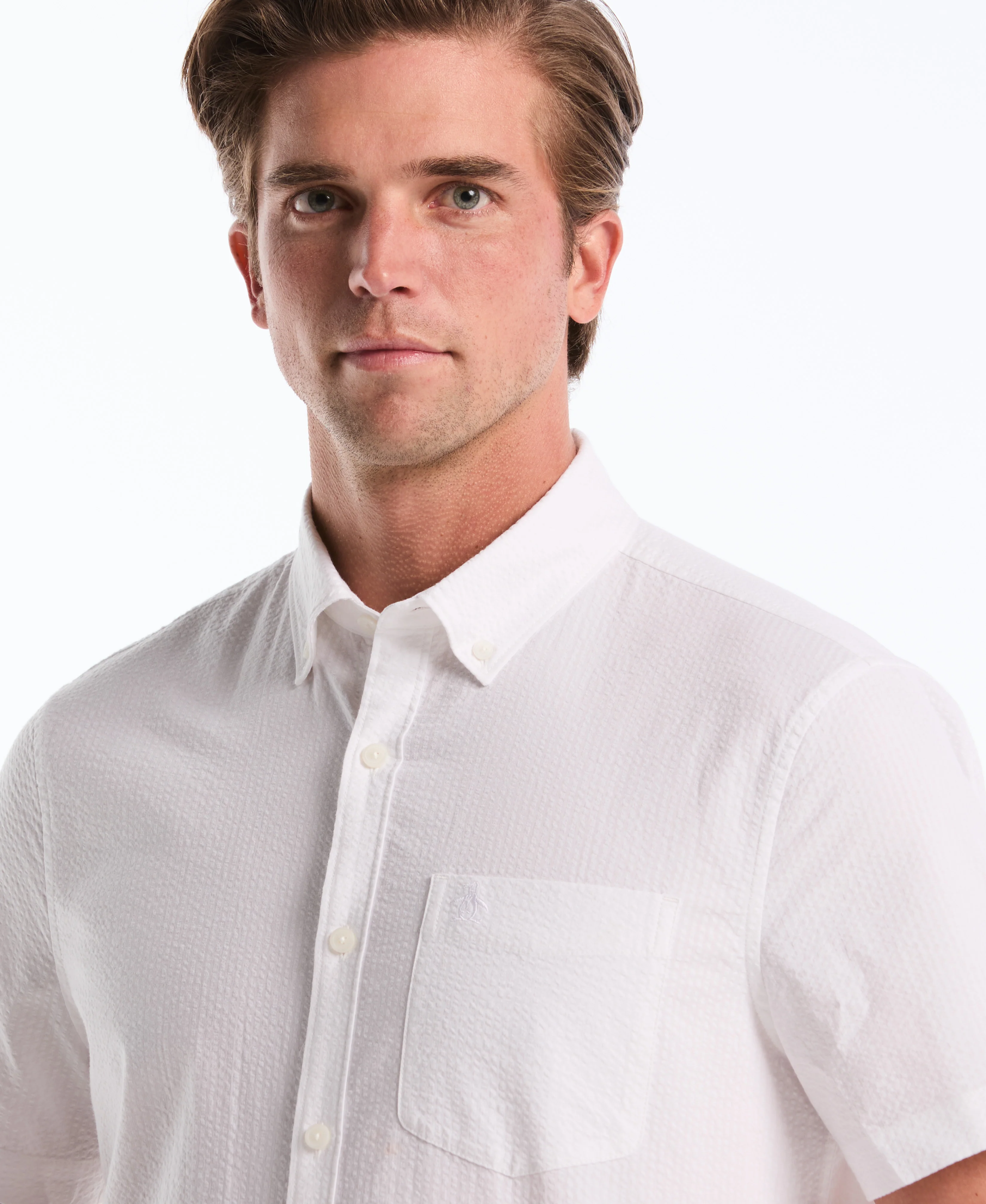 Seersucker Short Sleeve Shirt - Image 3