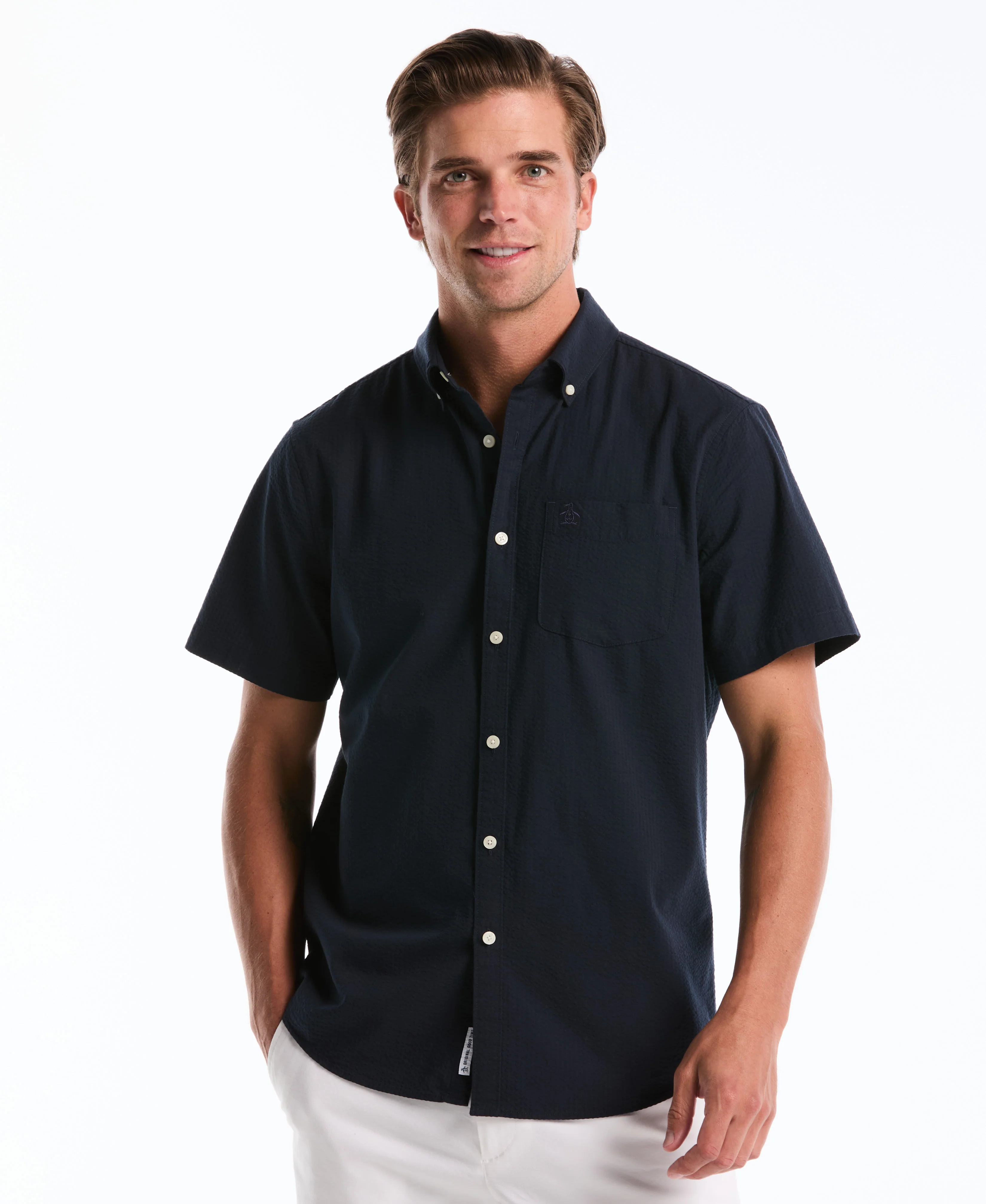 Seersucker Short Sleeve Shirt - Image 5