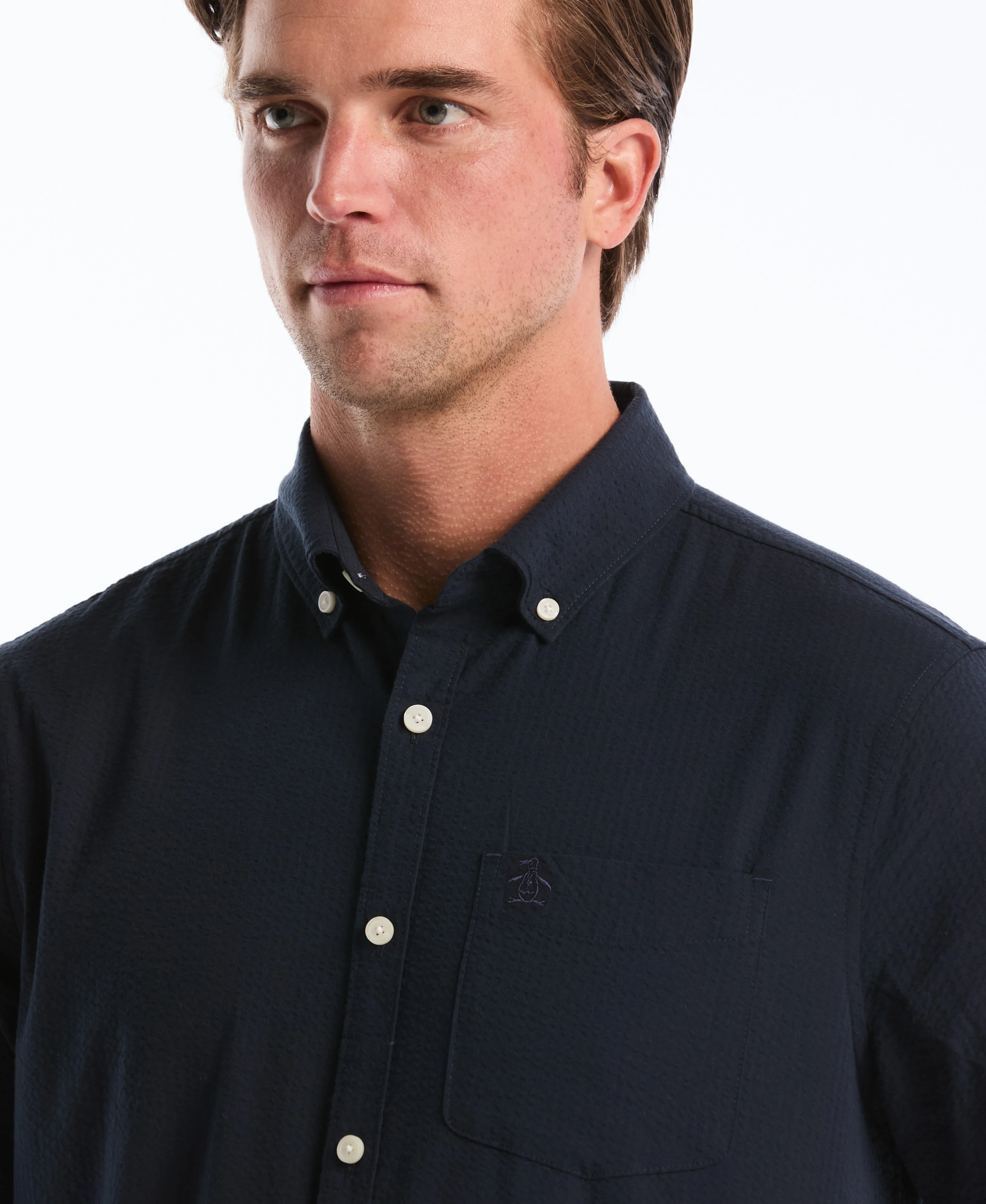 Seersucker Short Sleeve Shirt - Image 7