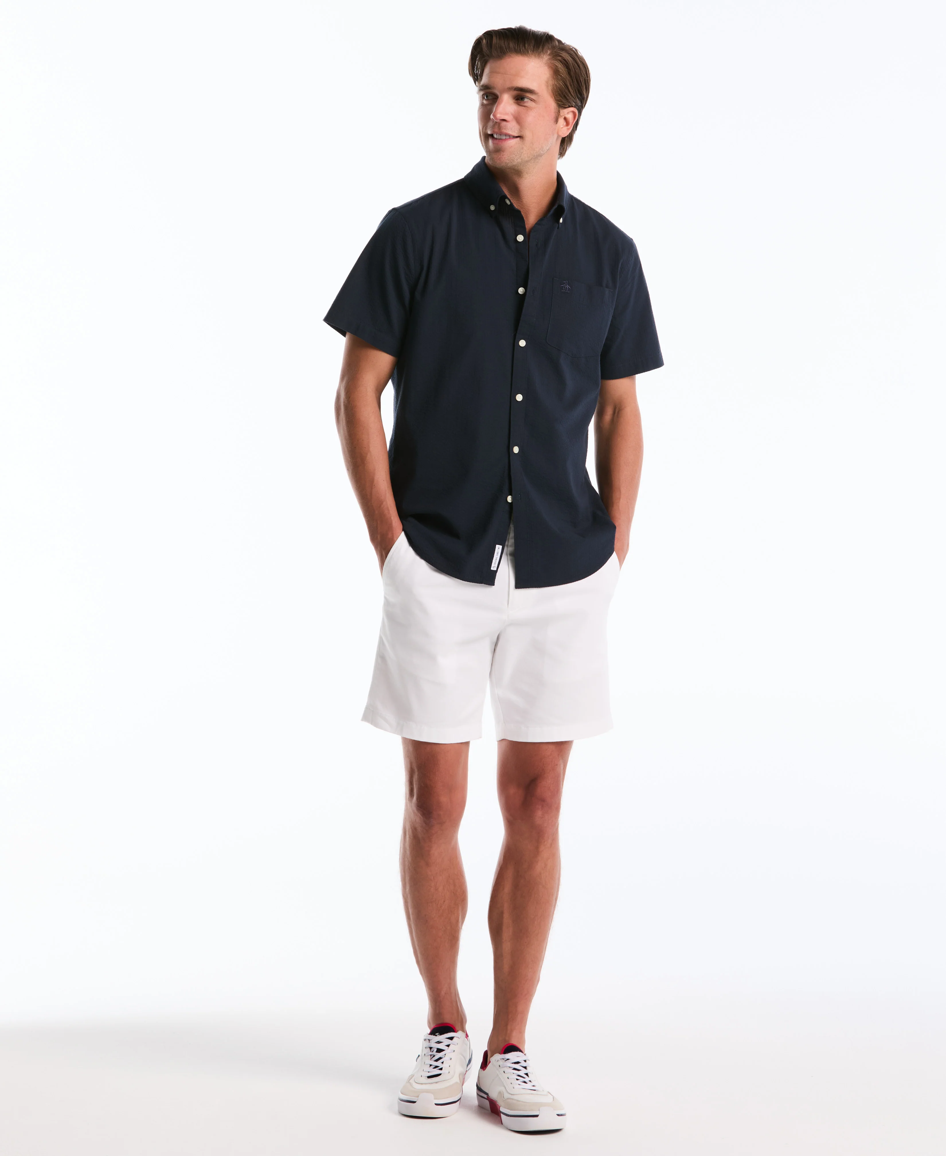 Seersucker Short Sleeve Shirt - Image 8