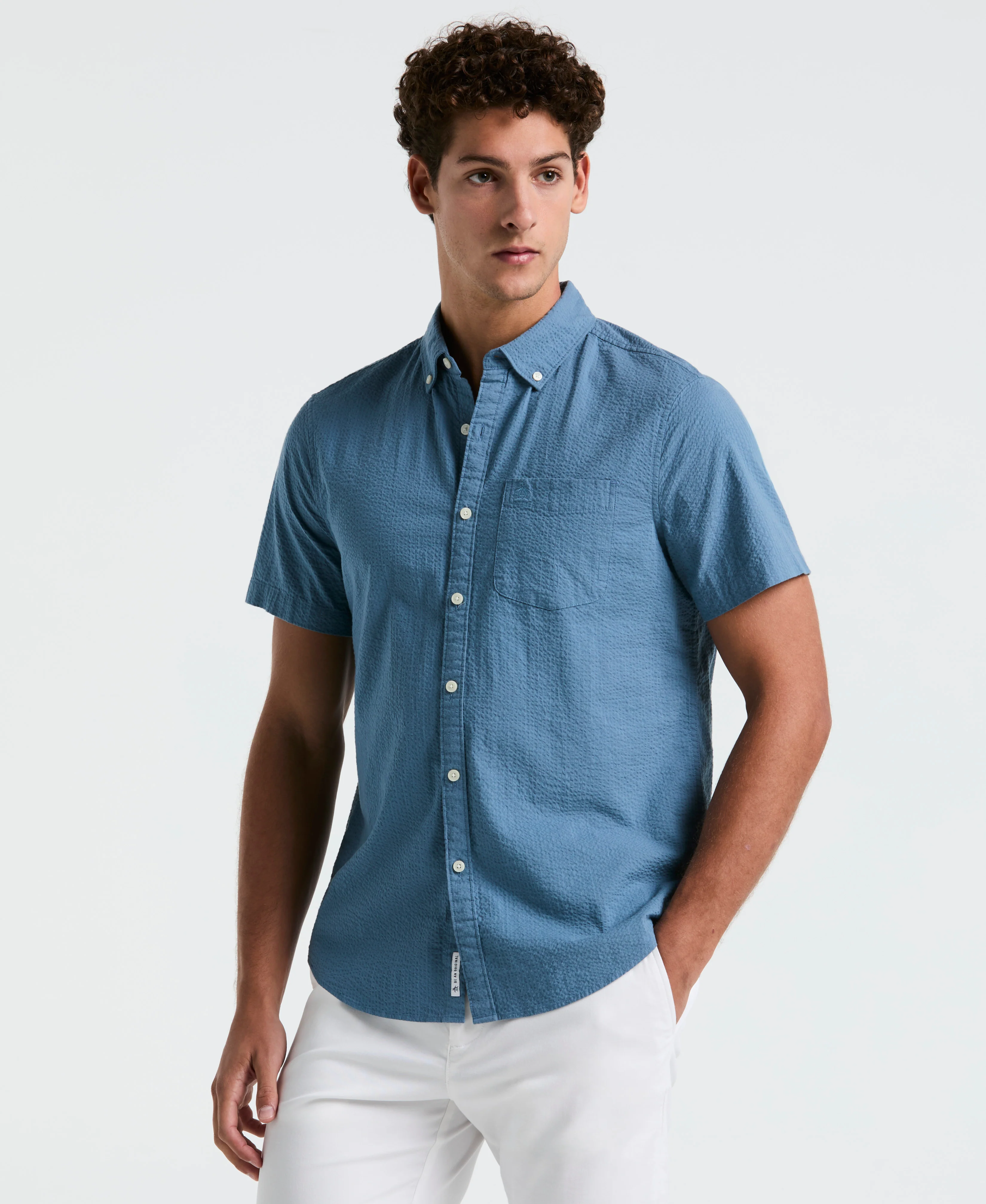 Seersucker Short Sleeve Shirt - Image 9