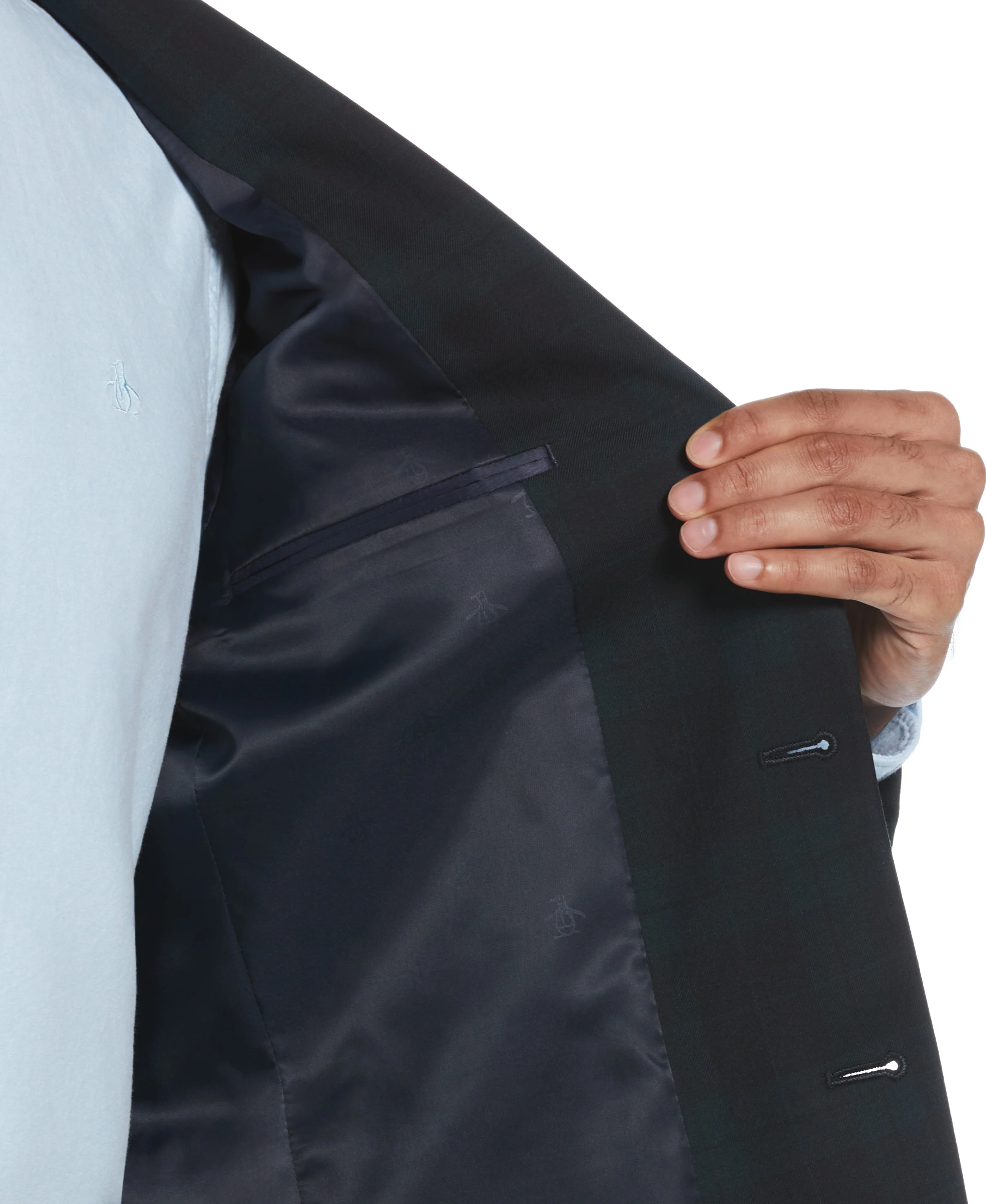 Slim Fit Plaid Sport Coat - Image 4