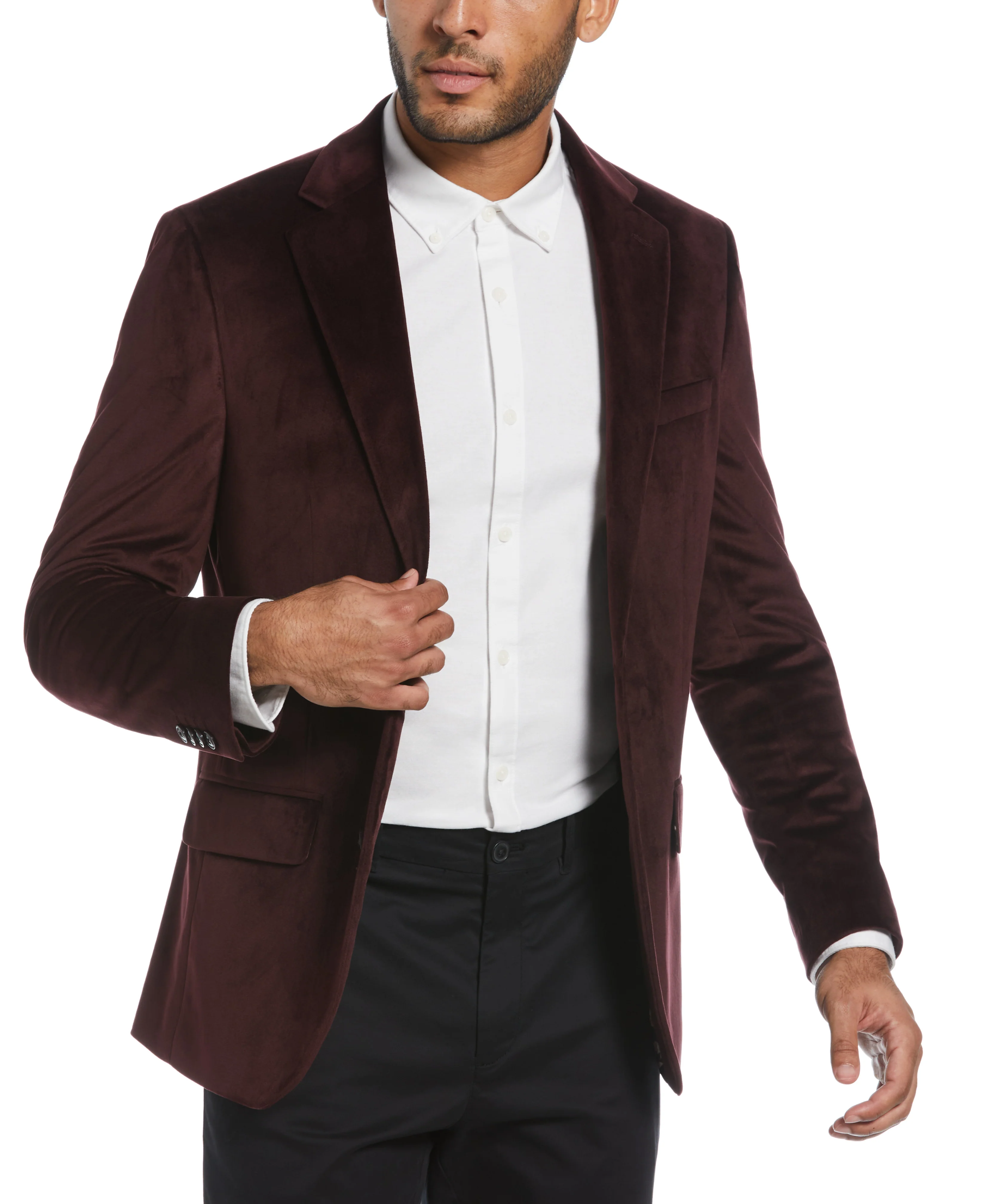 Slim Fit Velvet Sport Coat - Image 5