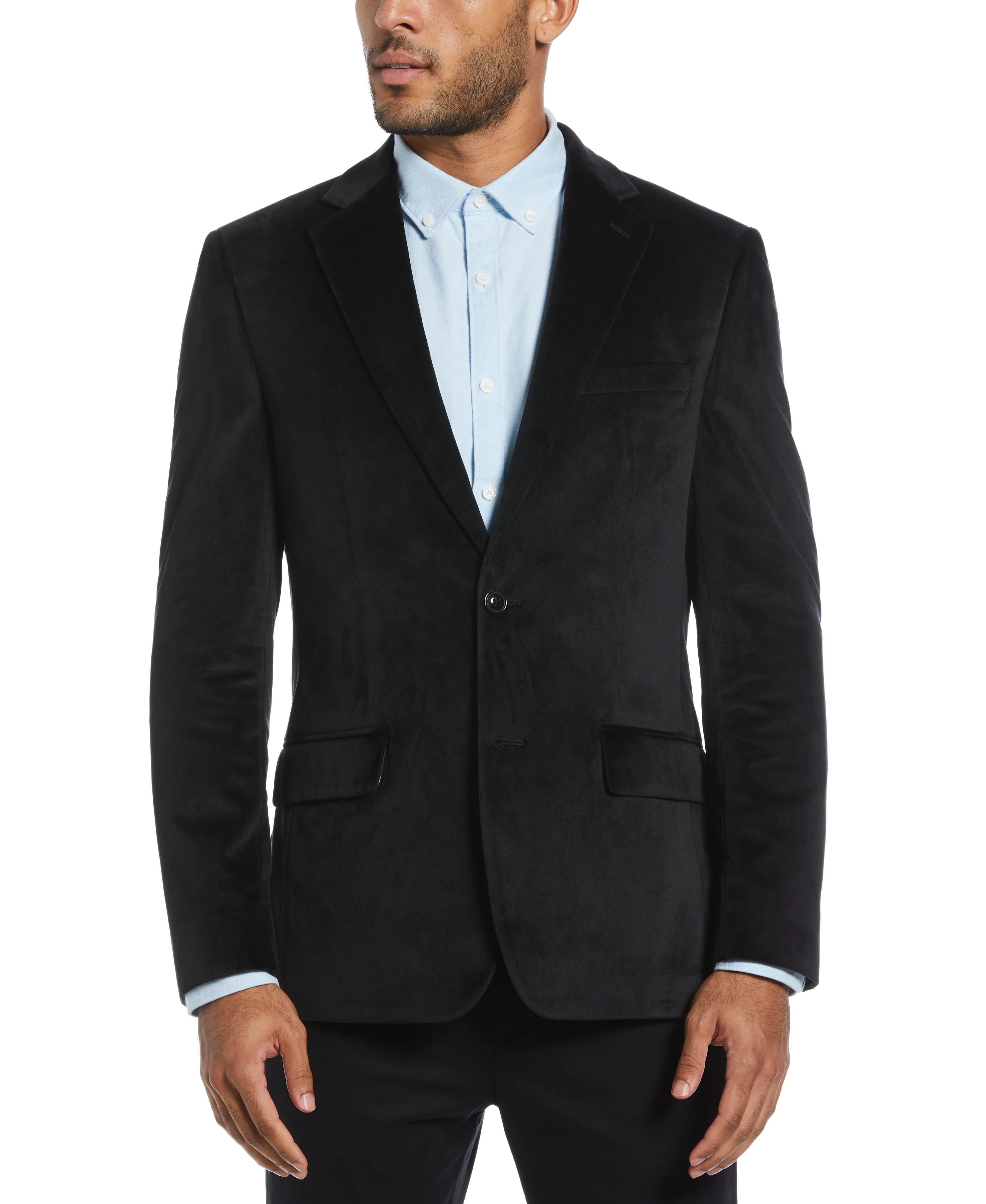 Slim Fit Velvet Sport Coat - Image 6