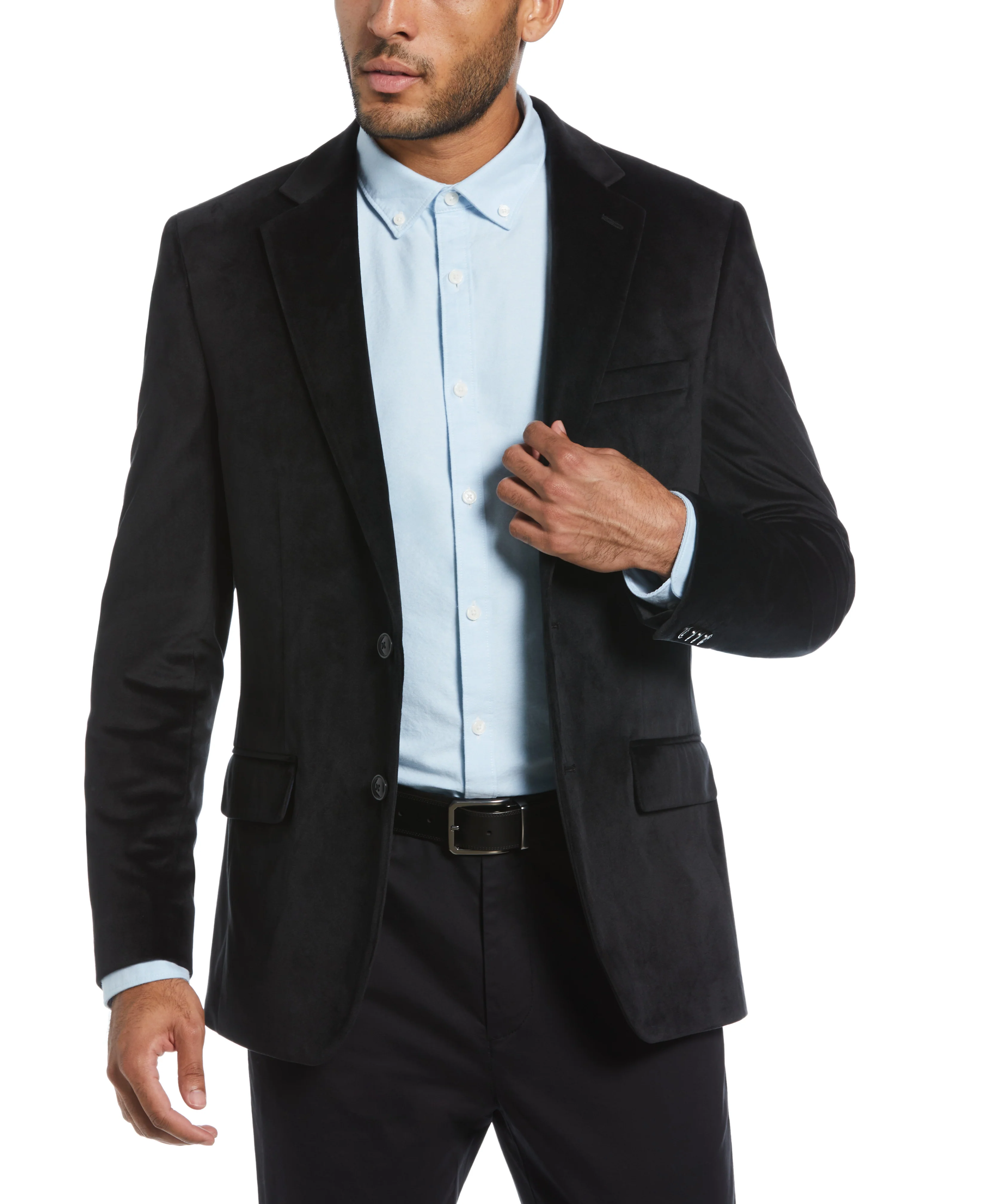 Slim Fit Velvet Sport Coat - Image 9