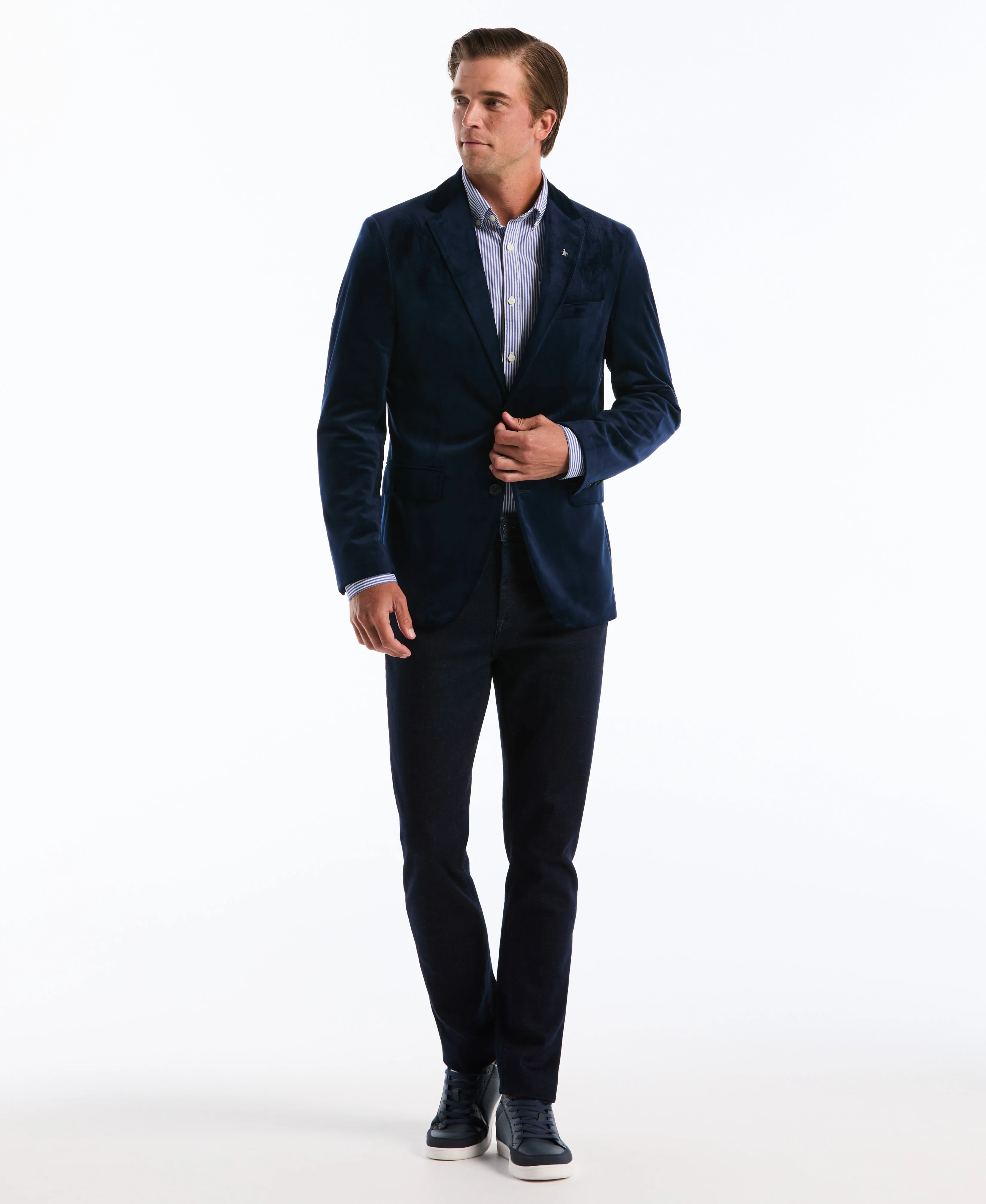Velvet Slim Fit Suit Separate Jacket - Image 4