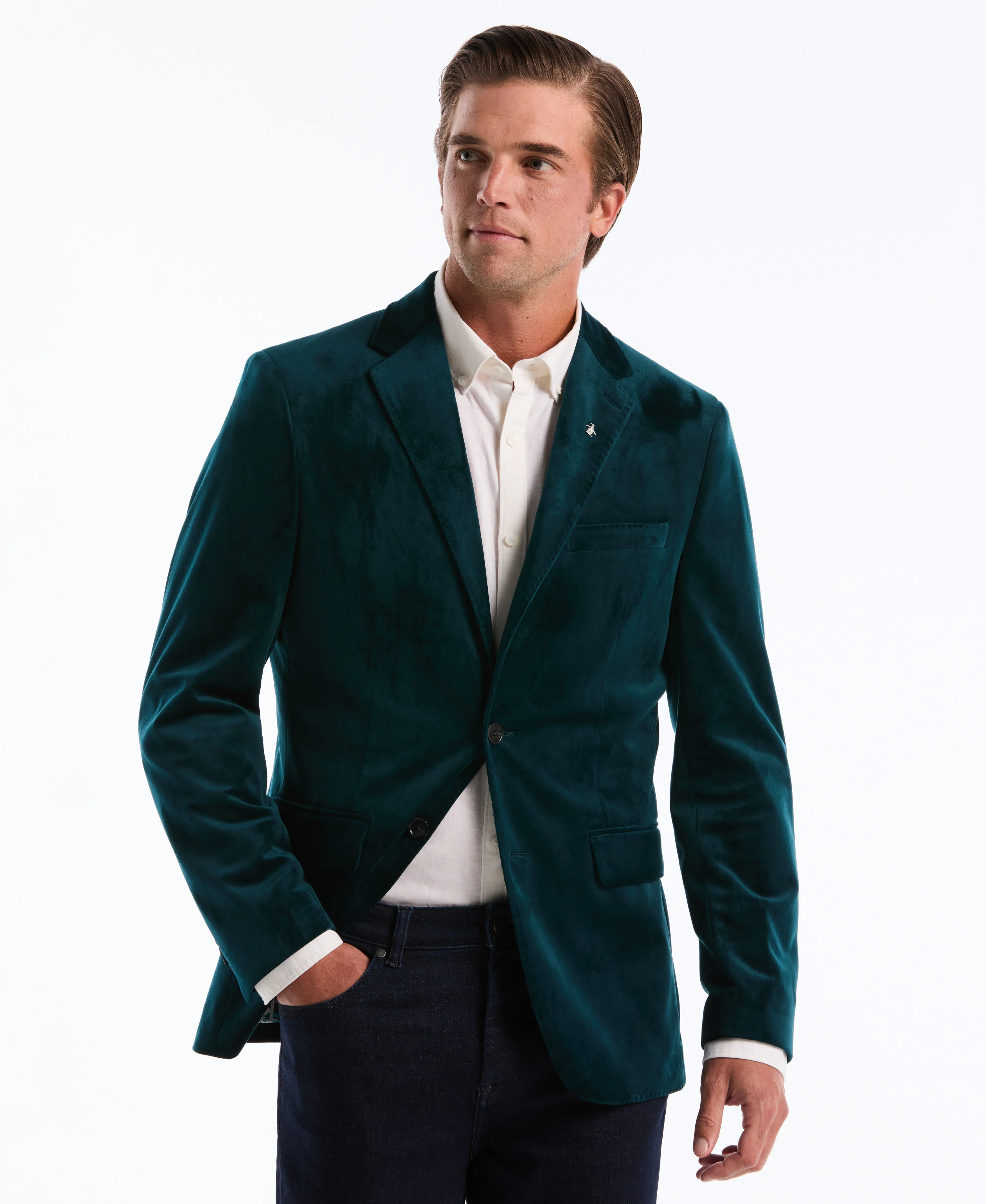 Velvet Slim Fit Suit Separate Jacket - Image 5