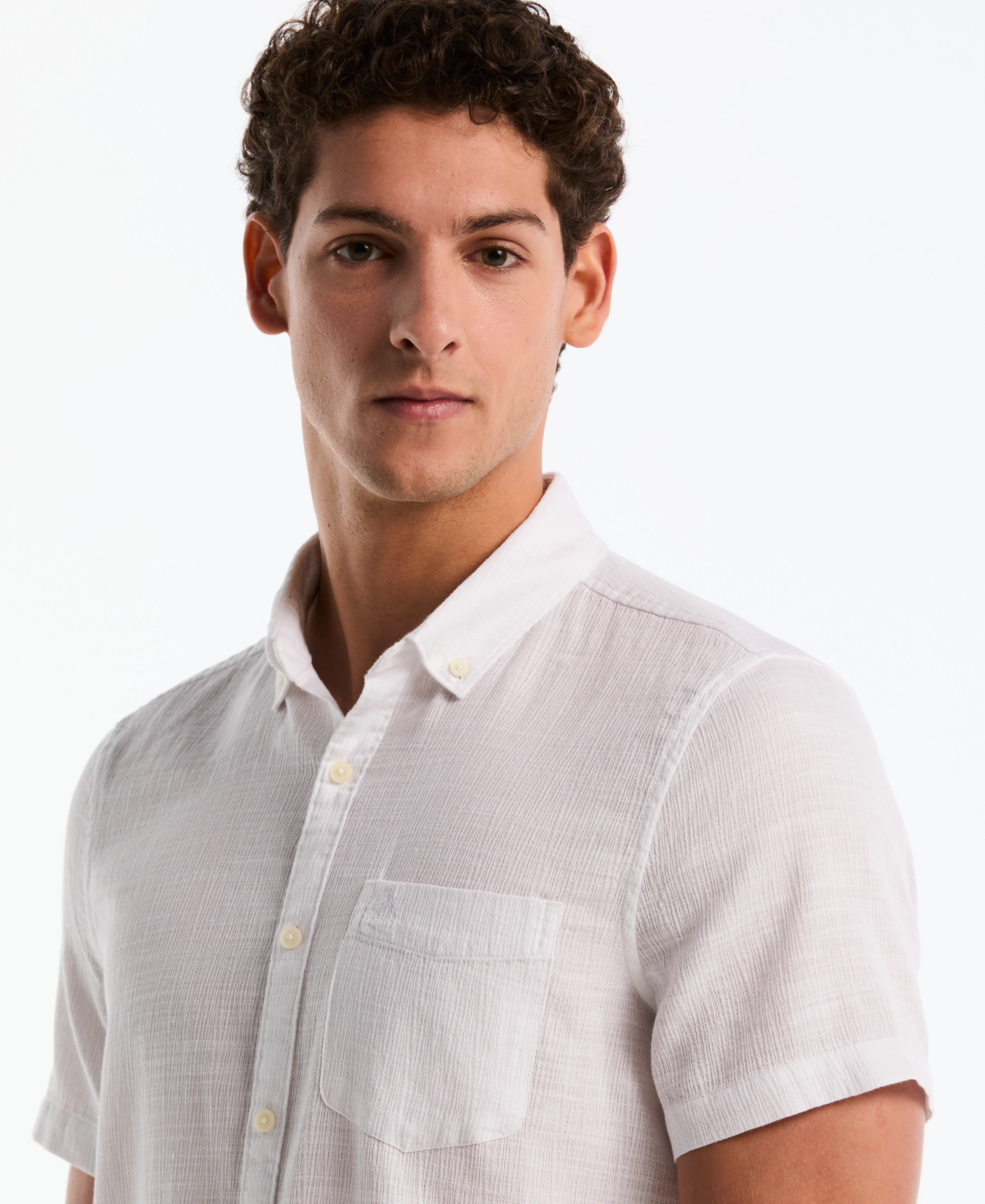 Slub Dobby Button-Up Shirt - Image 11