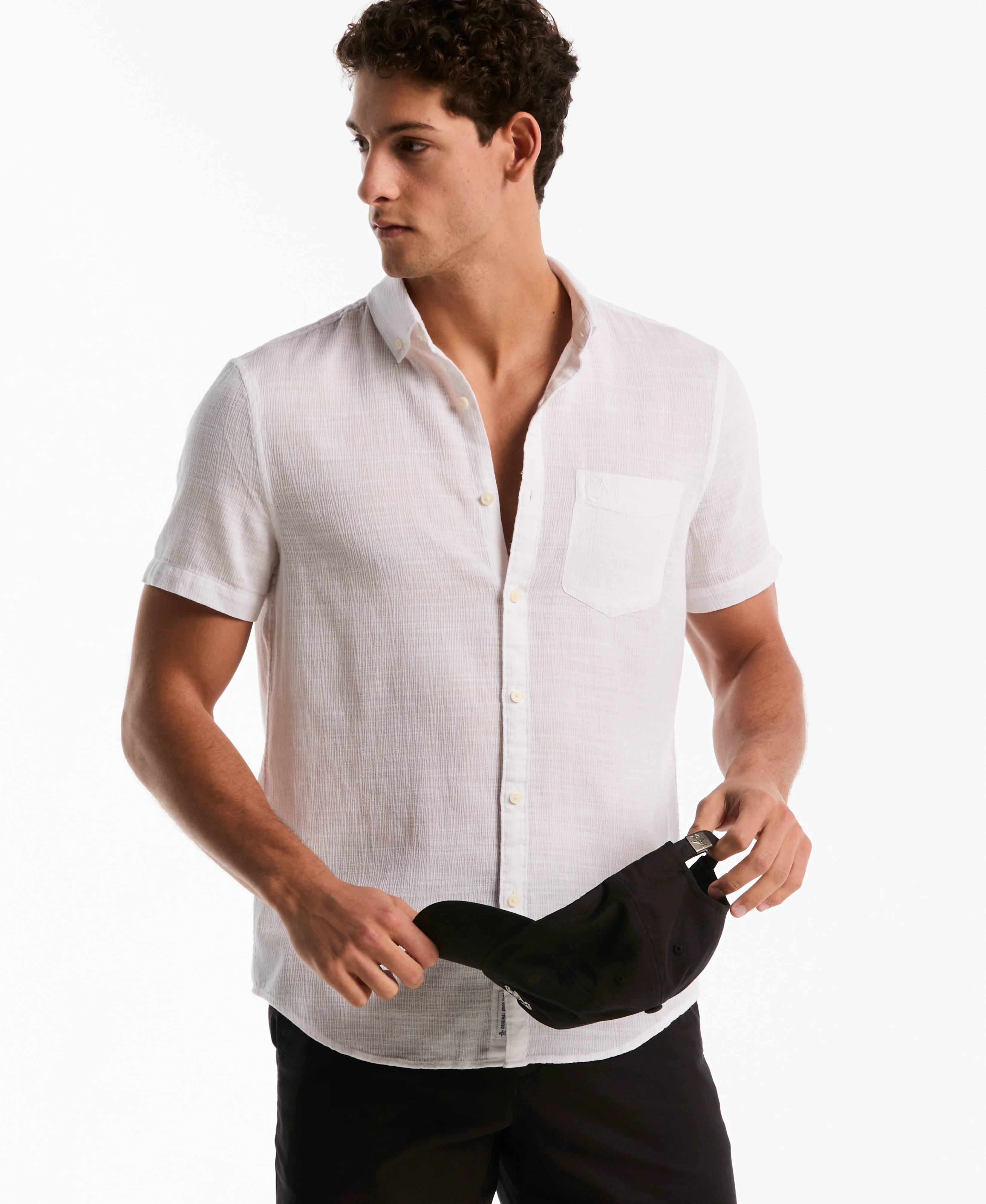 Slub Dobby Button-Up Shirt - Image 12