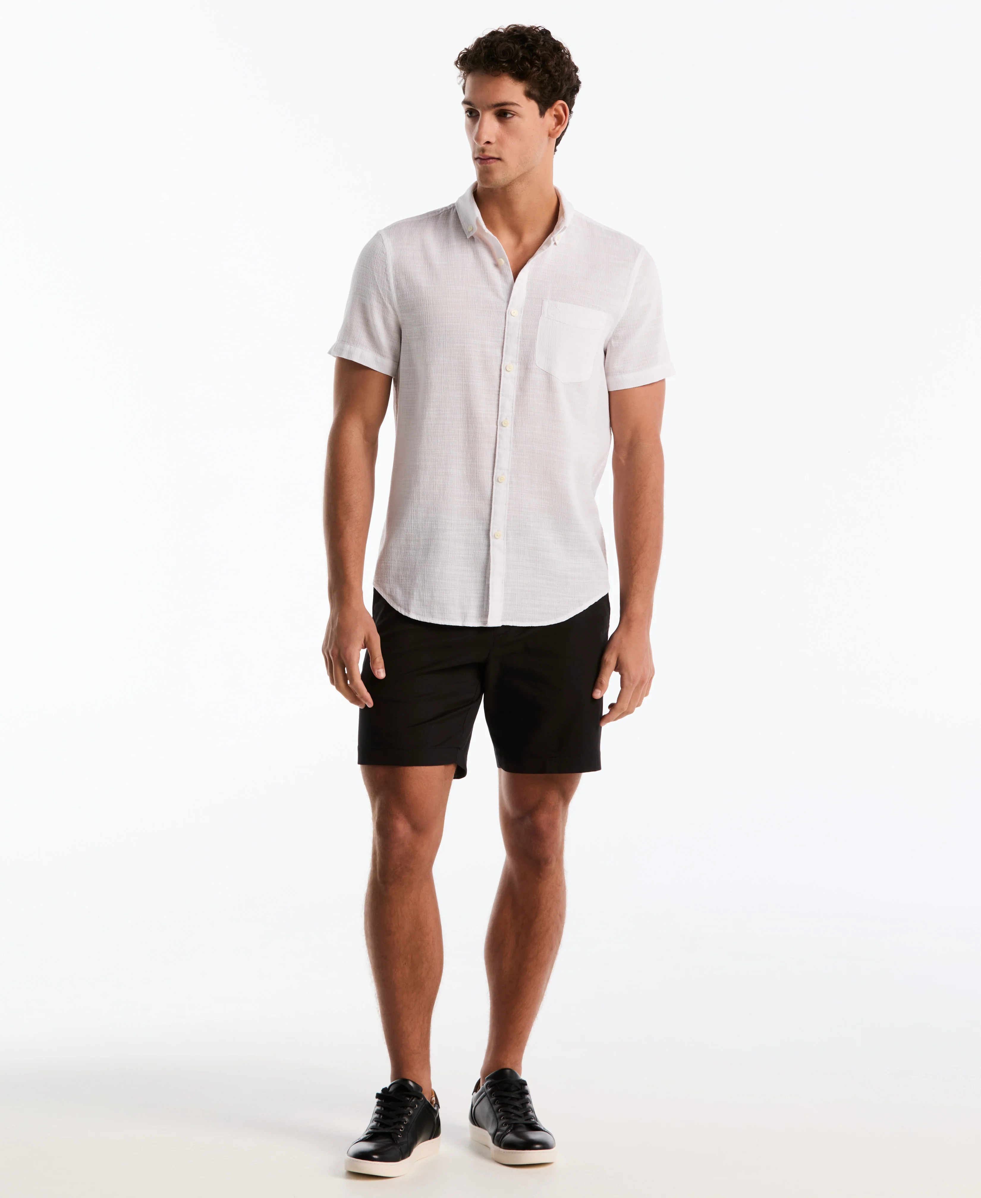 Slub Dobby Button-Up Shirt - Image 13
