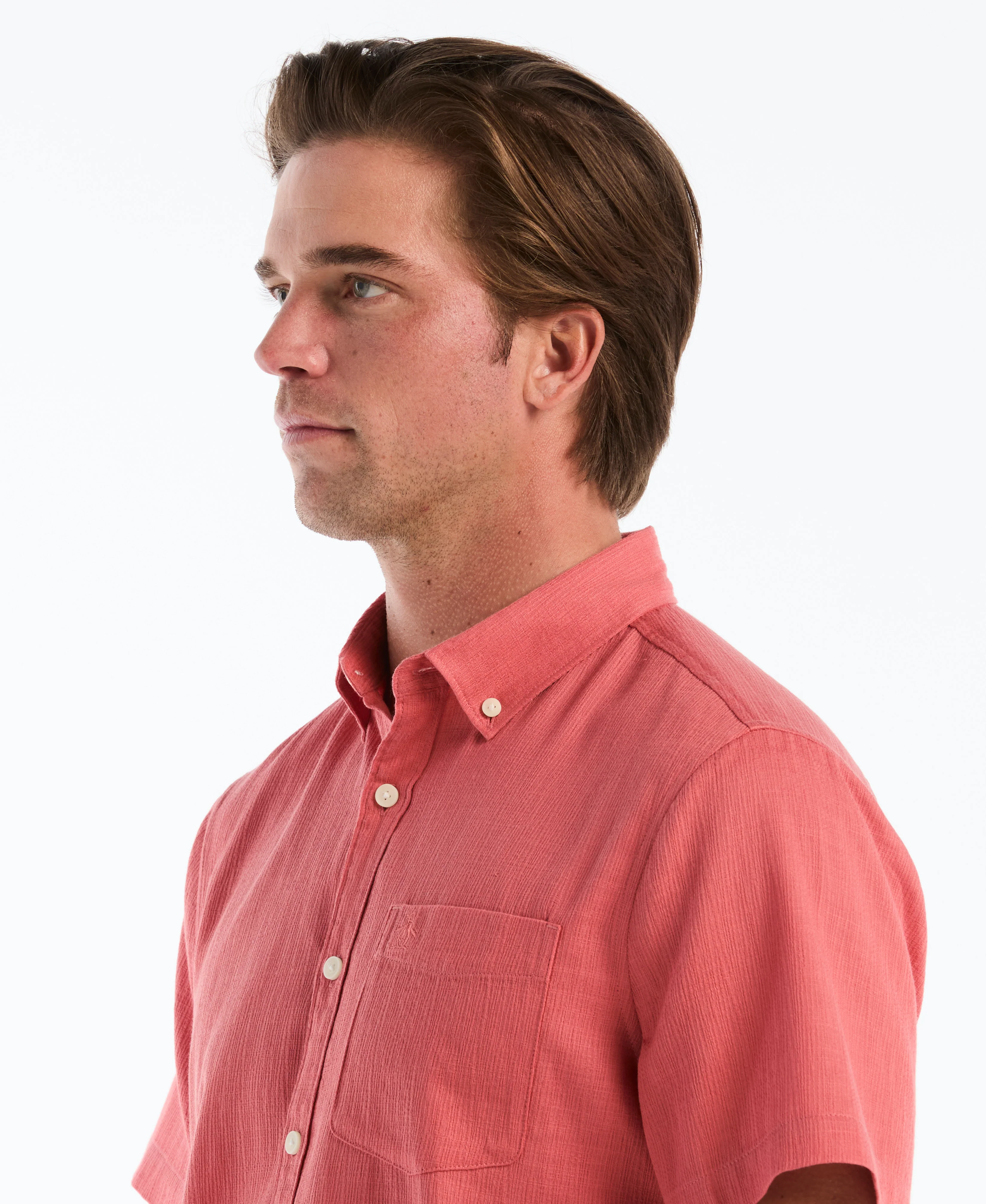 Slub Dobby Button-Up Shirt - Image 3