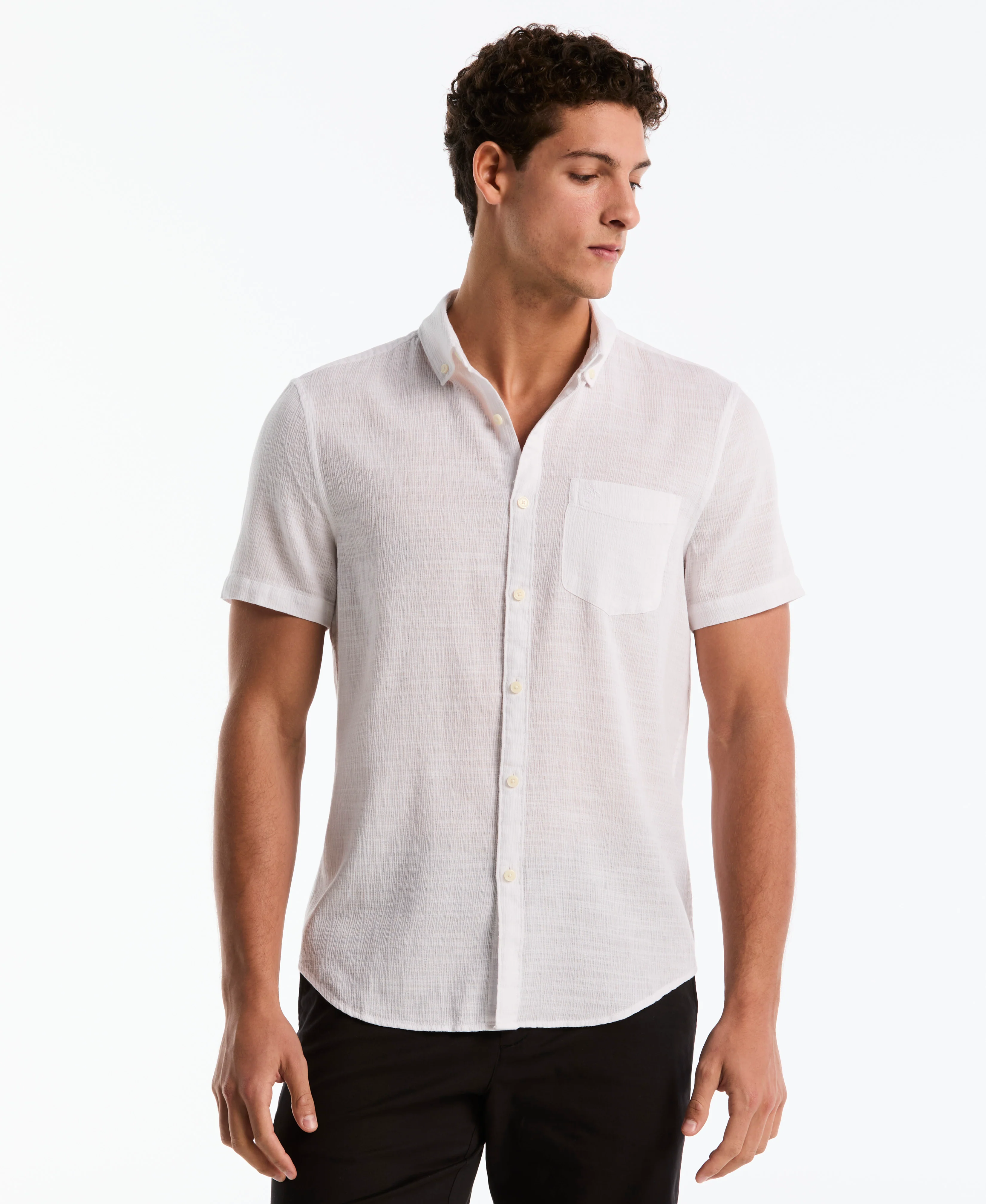 Slub Dobby Button-Up Shirt - Image 9