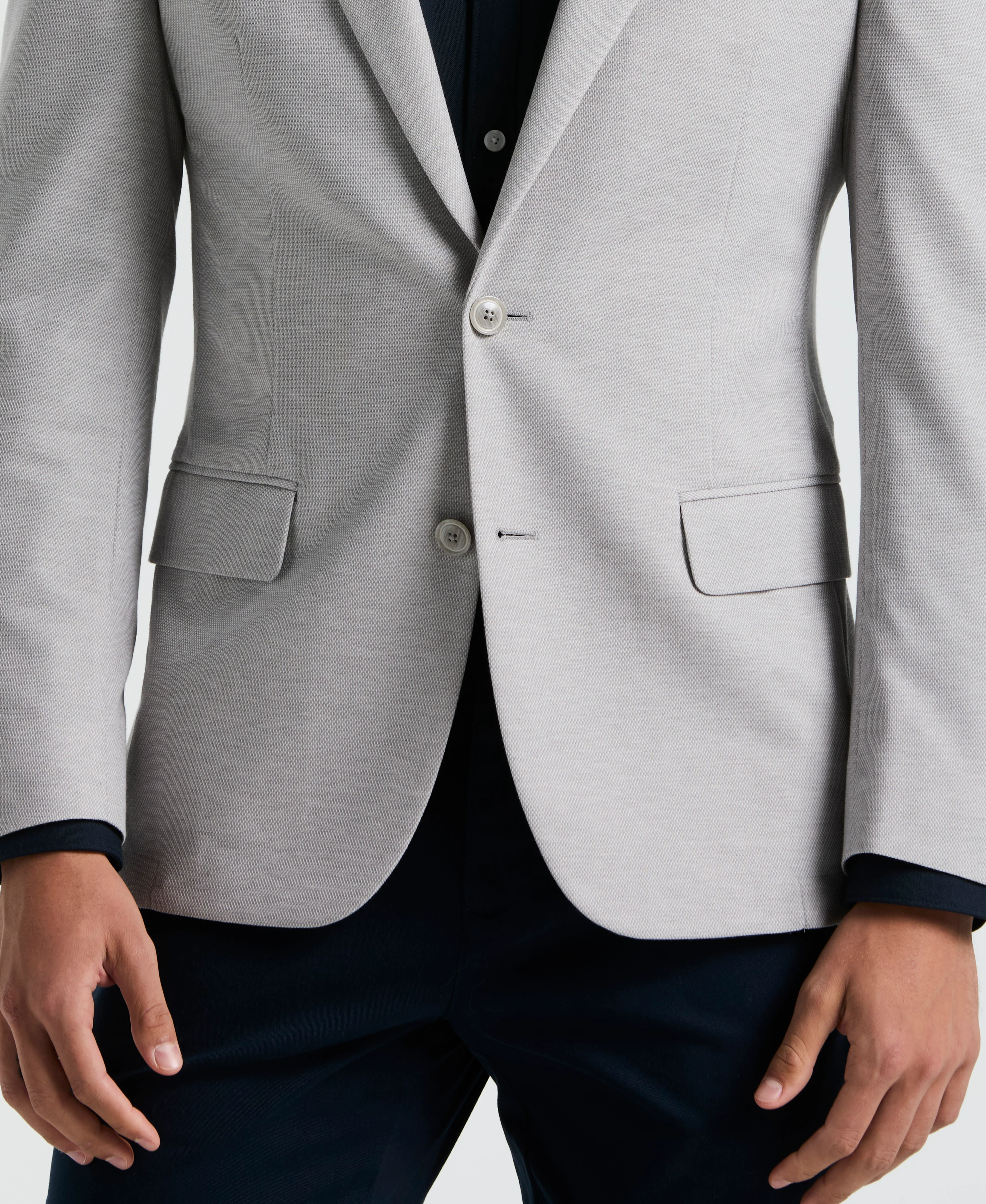 Solid Light Gray Sport Coat - Image 3