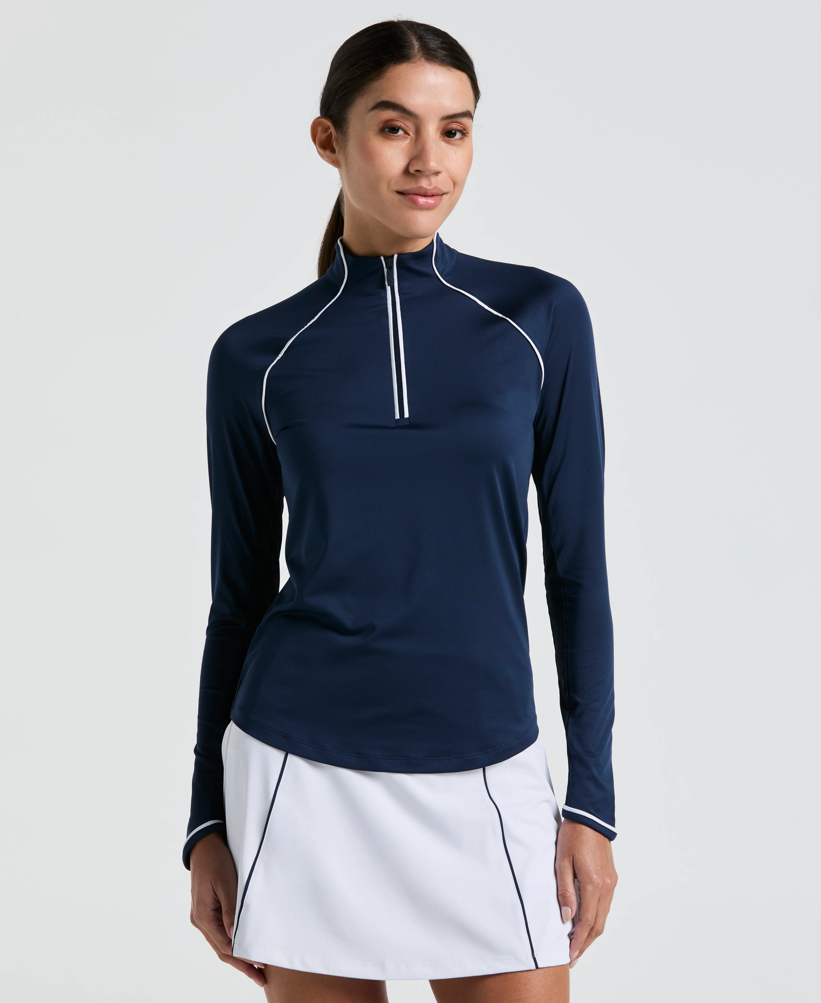 Women's Quarter Zip Tennis Shirt - Image 5