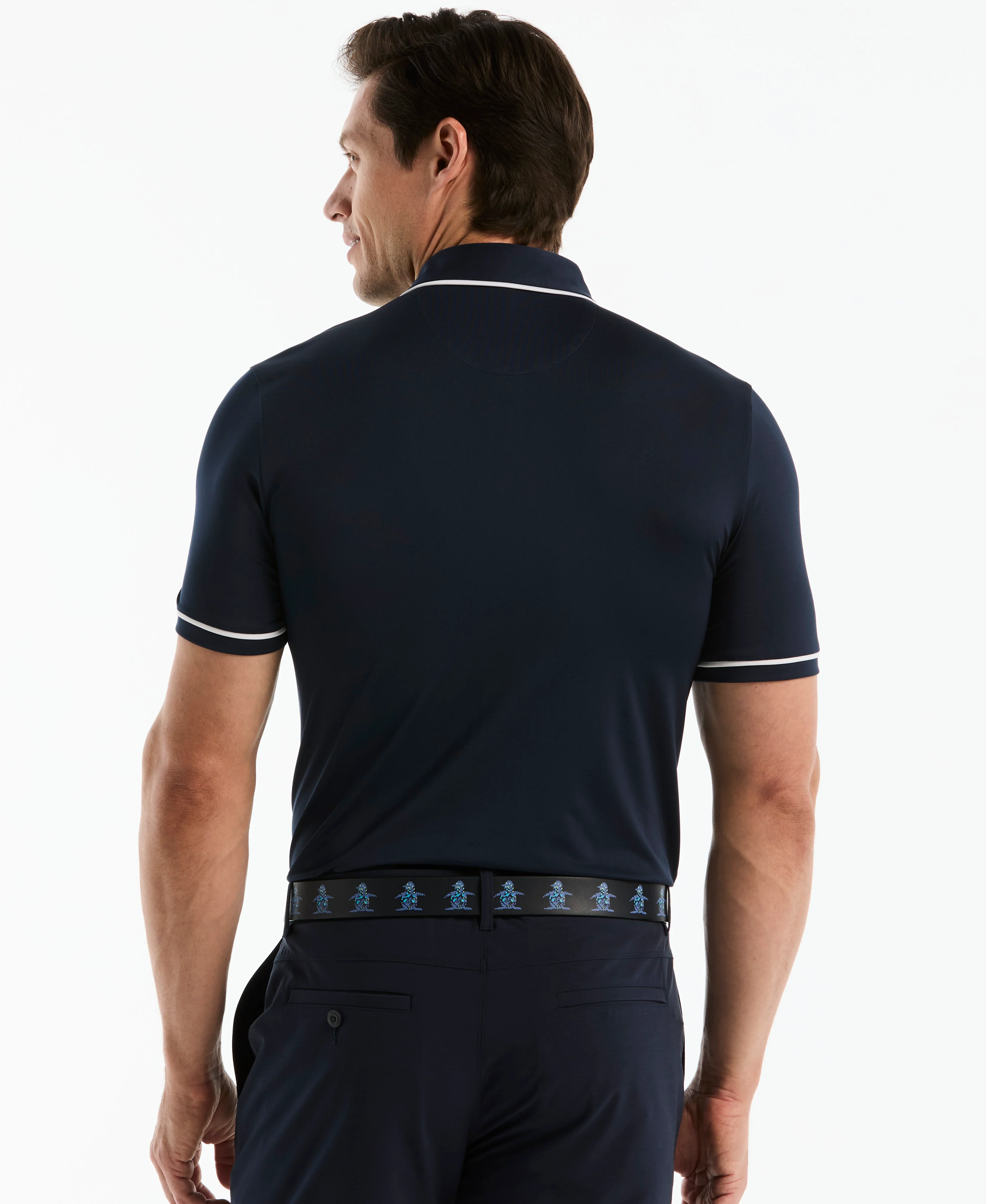 Contrast Tipping Solid Golf Polo - Image 10