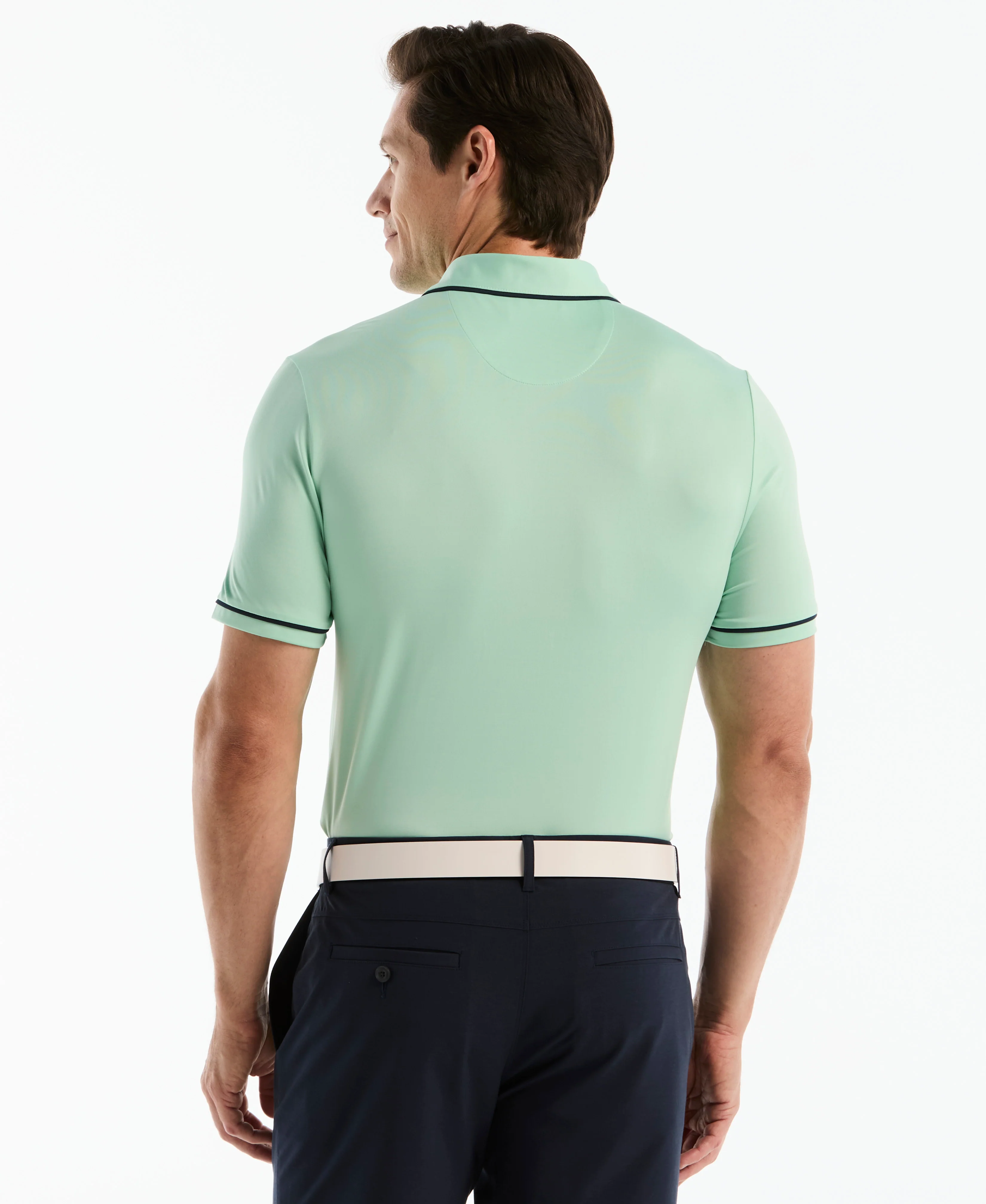 Contrast Tipping Solid Golf Polo - Image 14