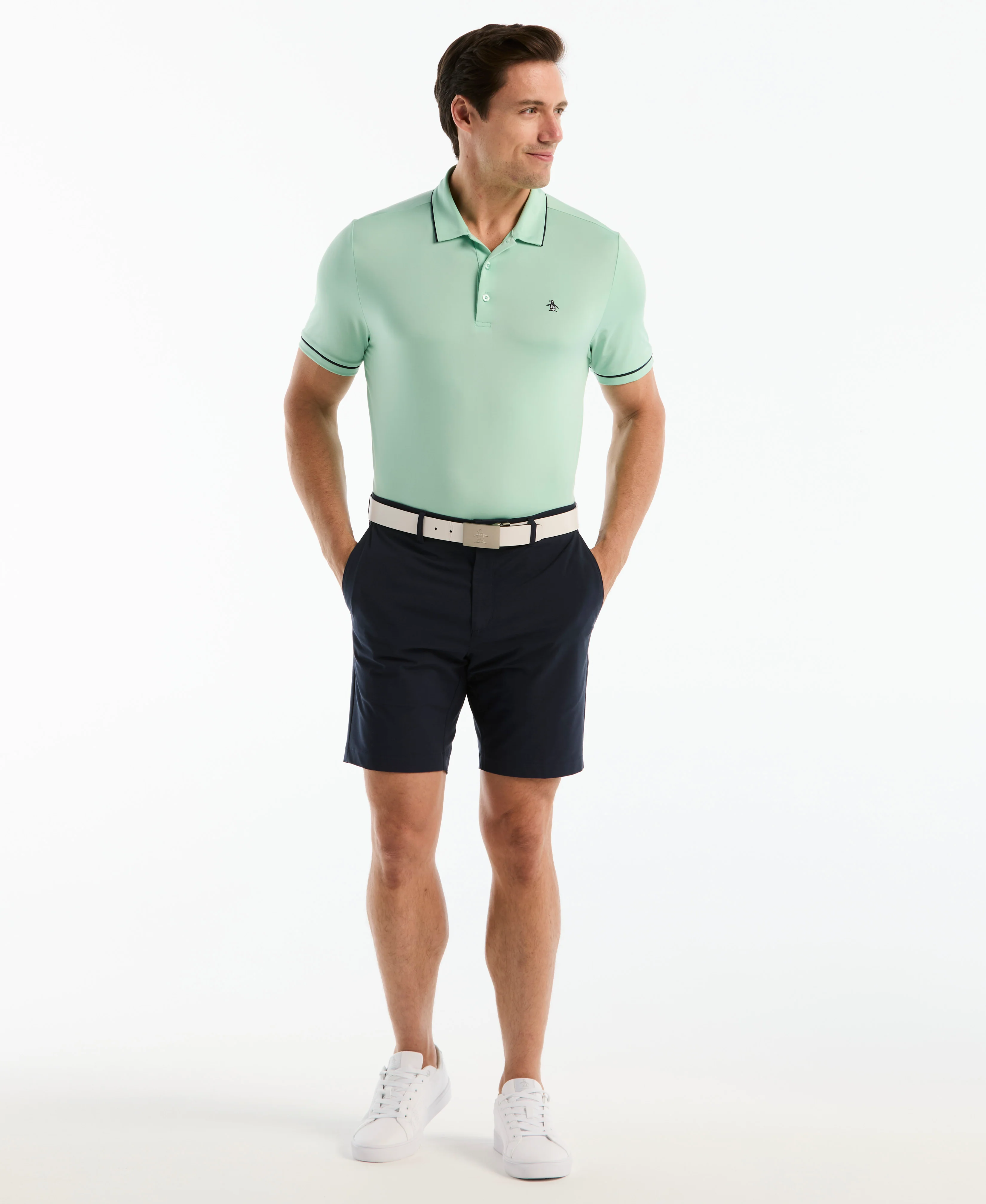 Contrast Tipping Solid Golf Polo - Image 16
