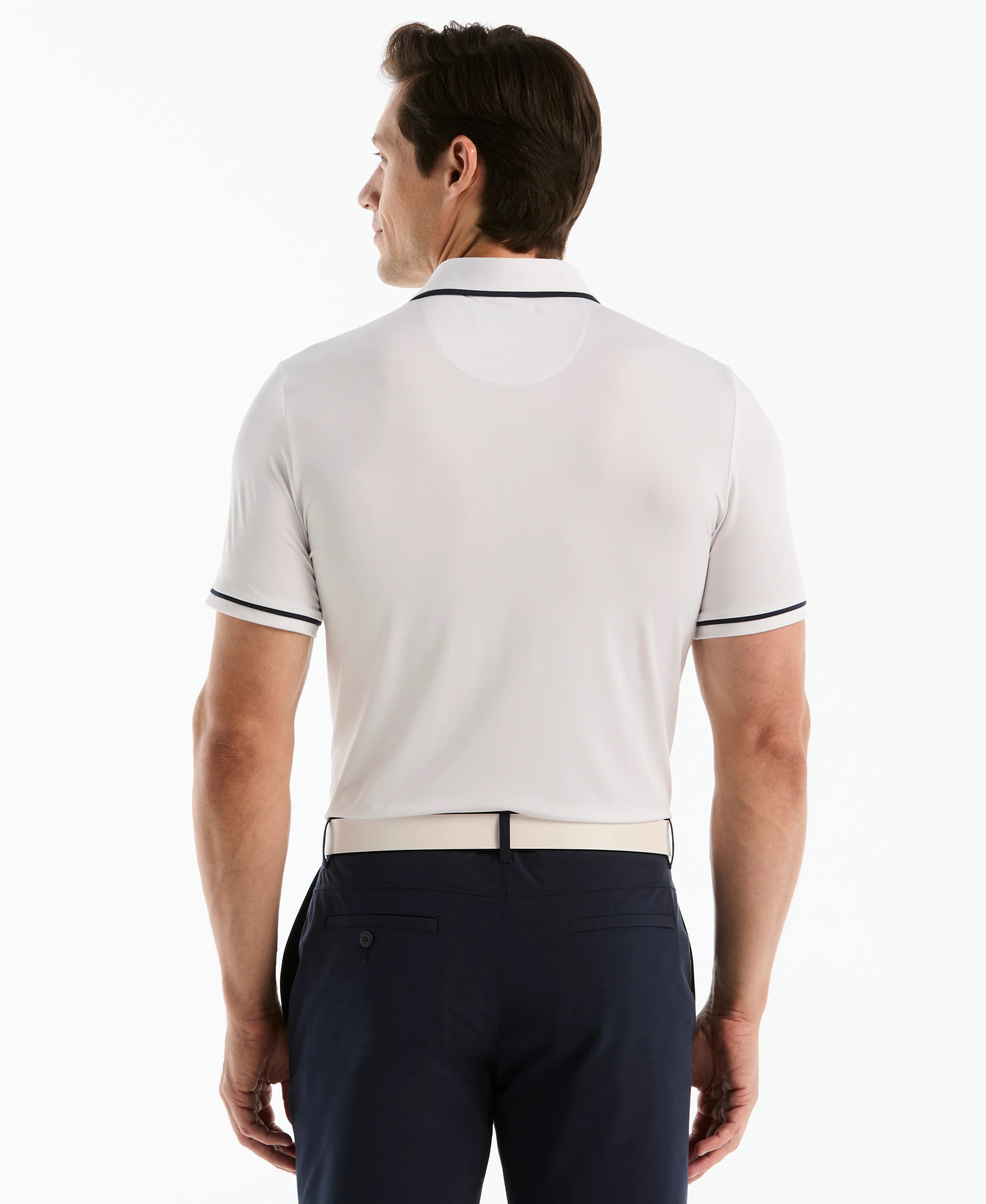 Contrast Tipping Solid Golf Polo - Image 2