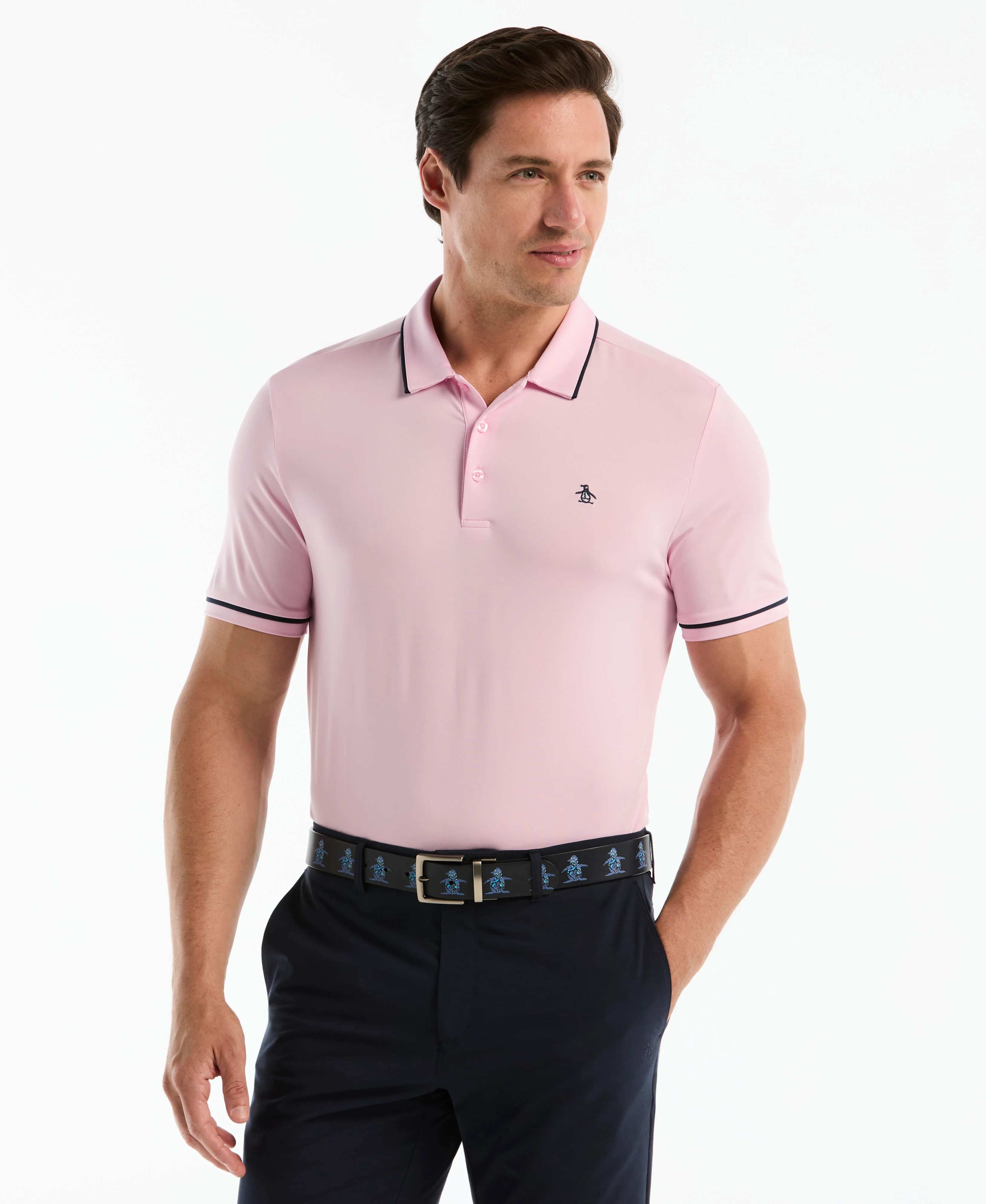 Contrast Tipping Solid Golf Polo - Image 29