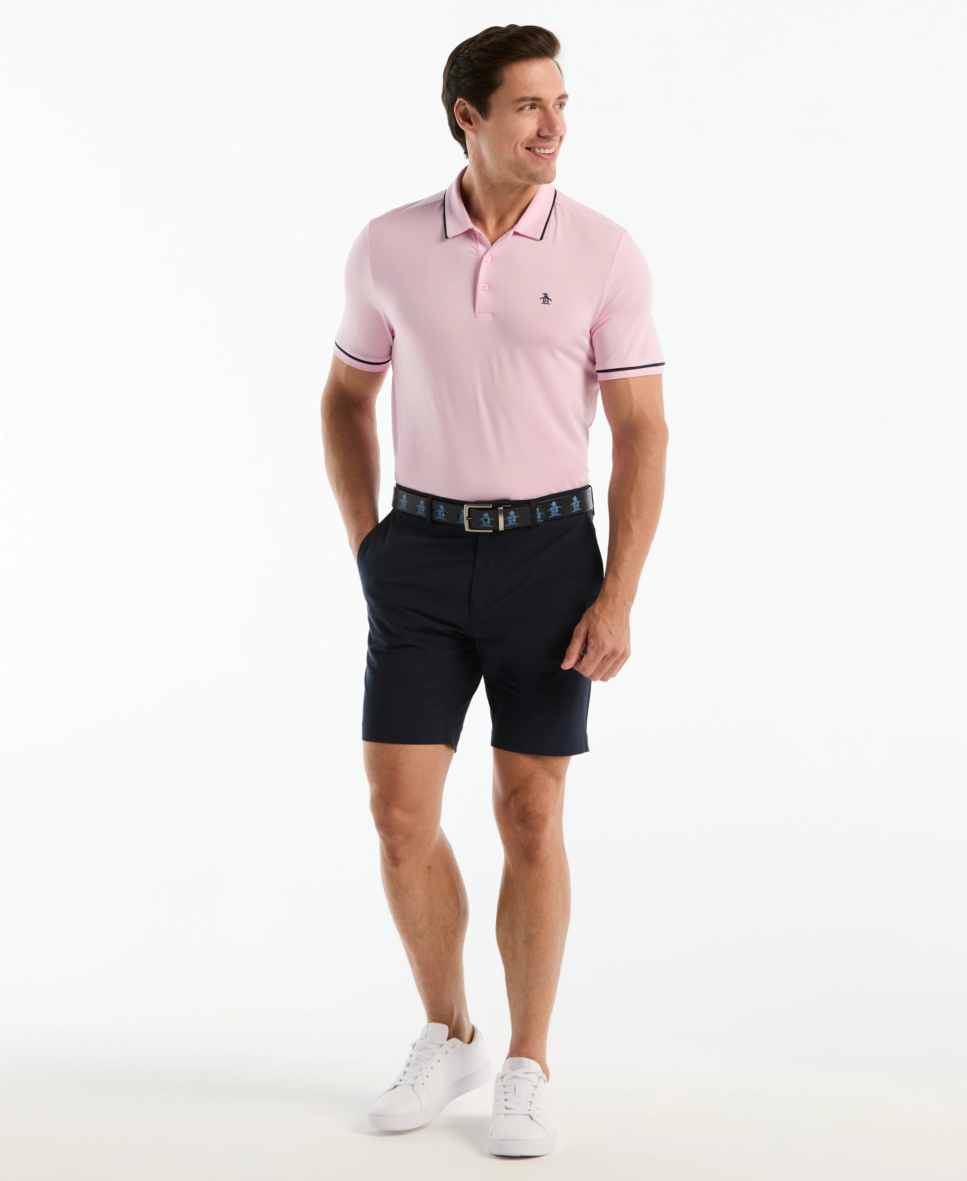 Contrast Tipping Solid Golf Polo - Image 32