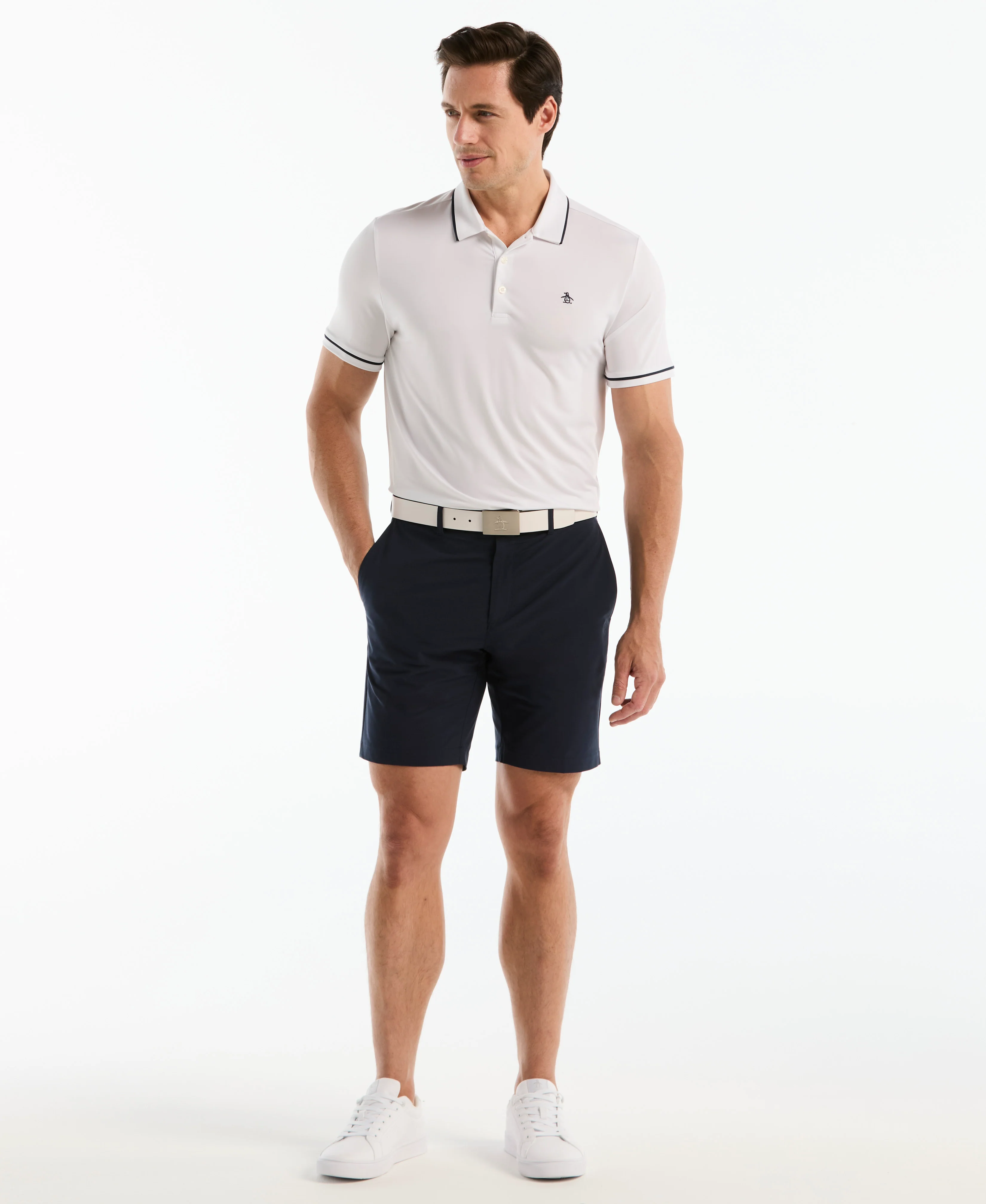 Contrast Tipping Solid Golf Polo - Image 4