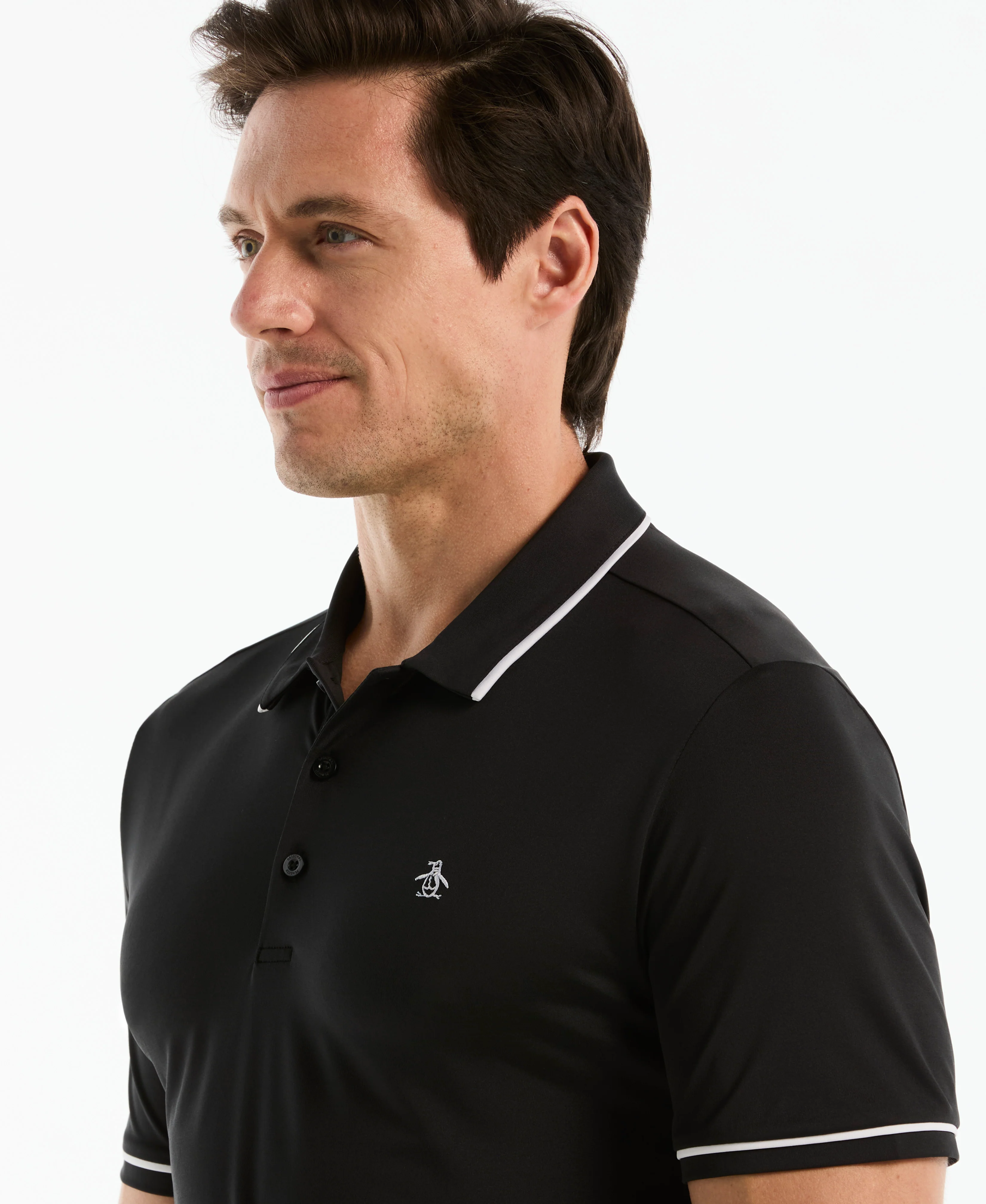 Contrast Tipping Solid Golf Polo - Image 7