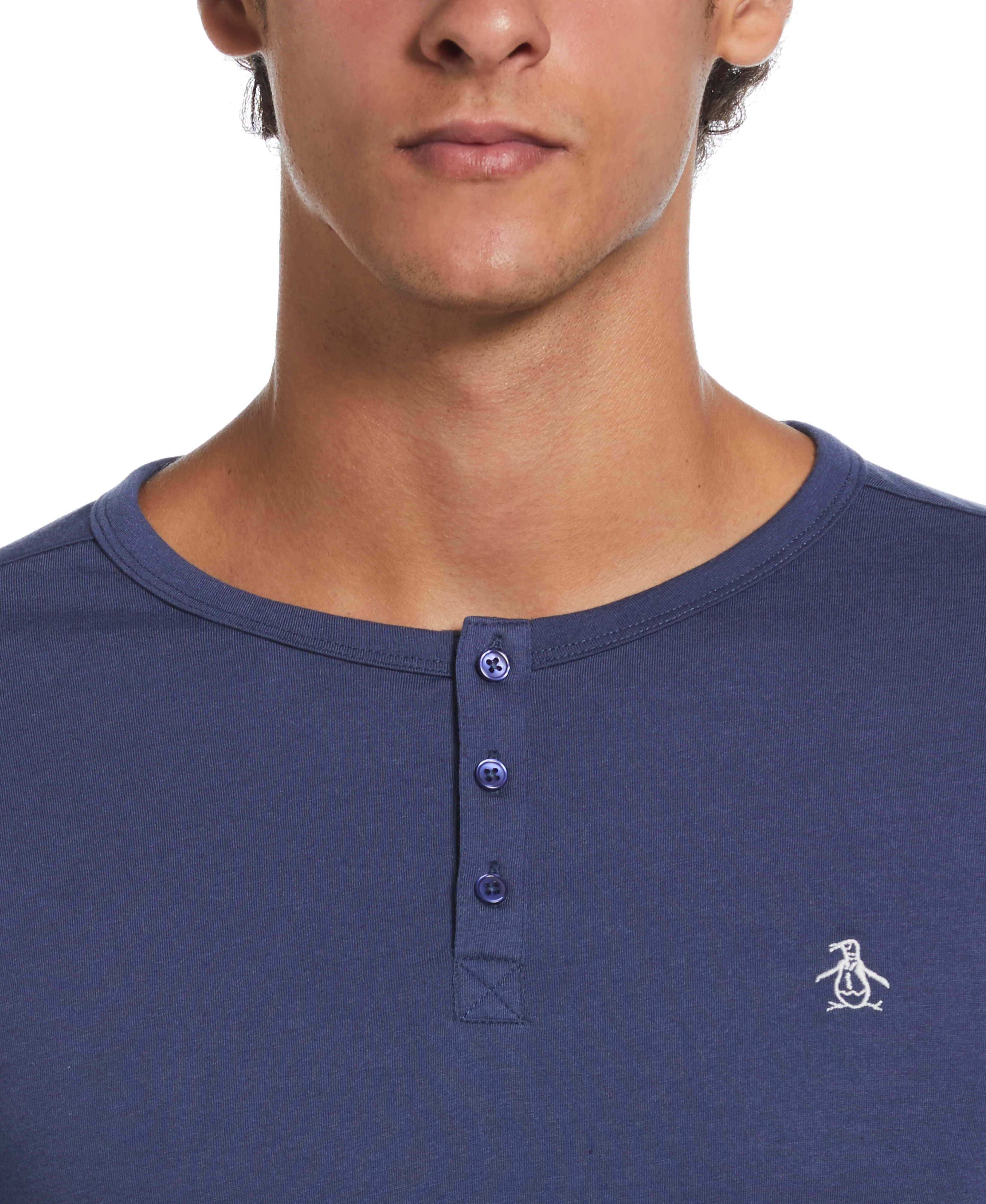 Solid Henley Tee - Image 3