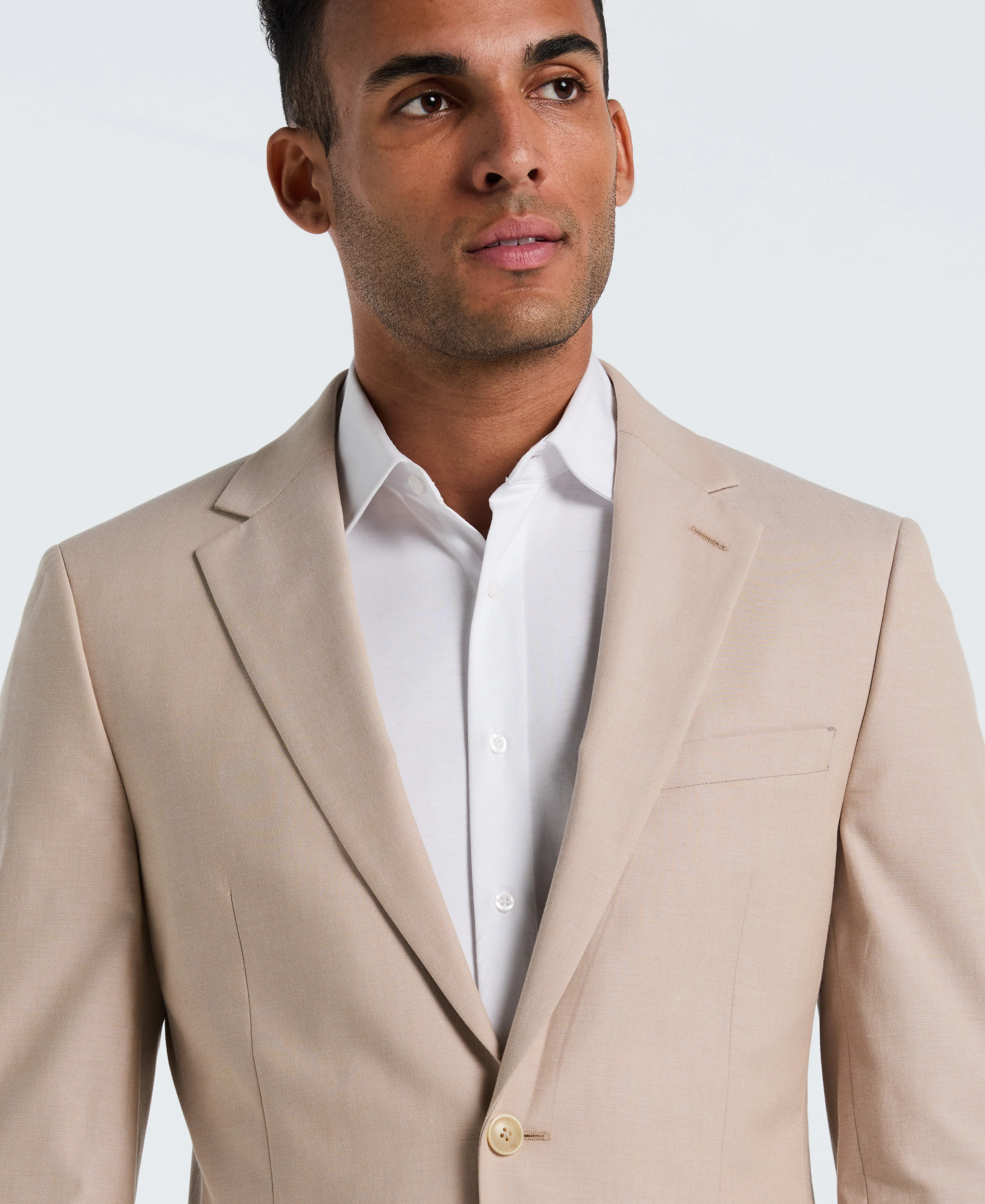Solid Tan Suit Separate Jacket - Image 3