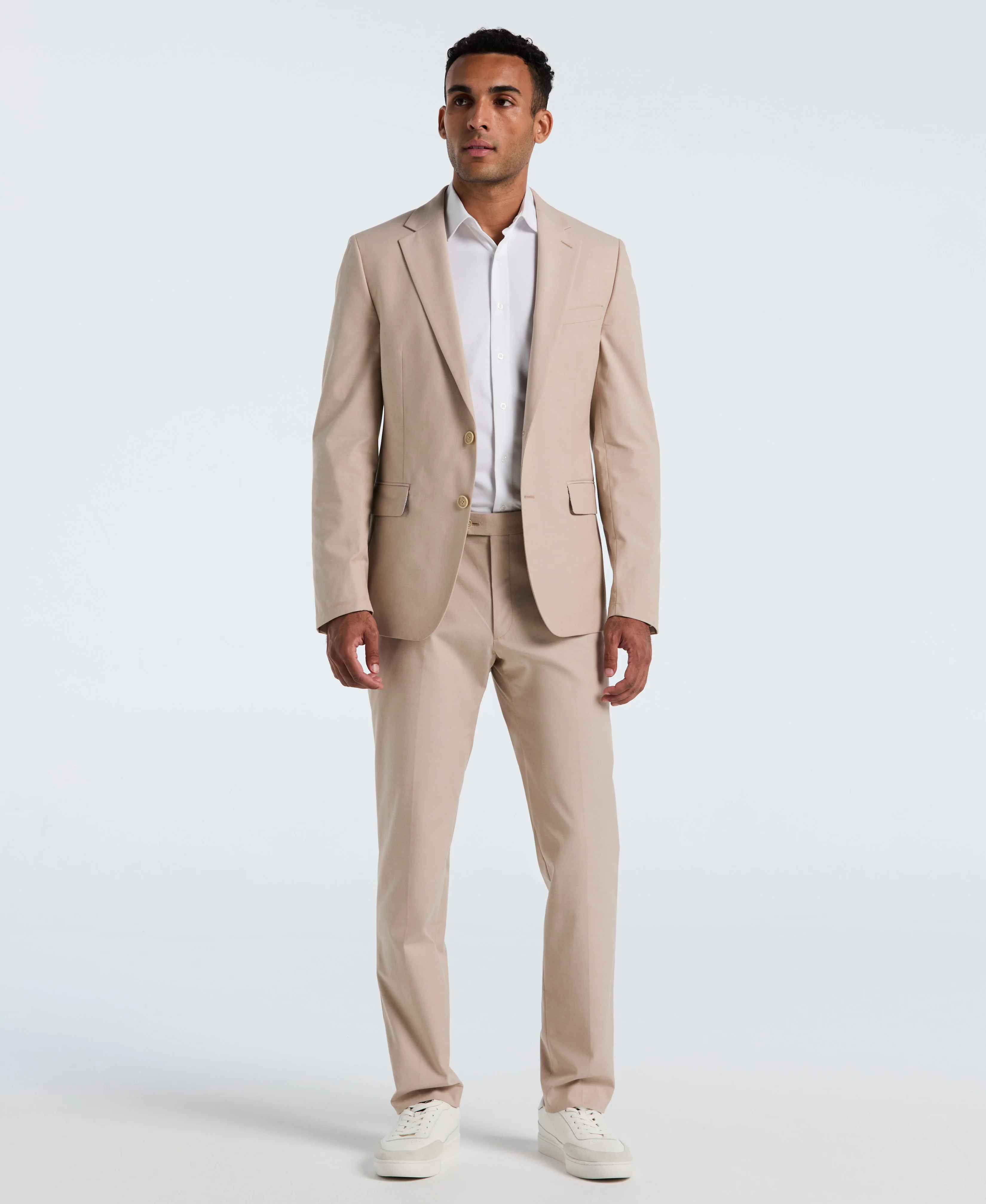 Solid Tan Suit Separate Jacket - Image 4