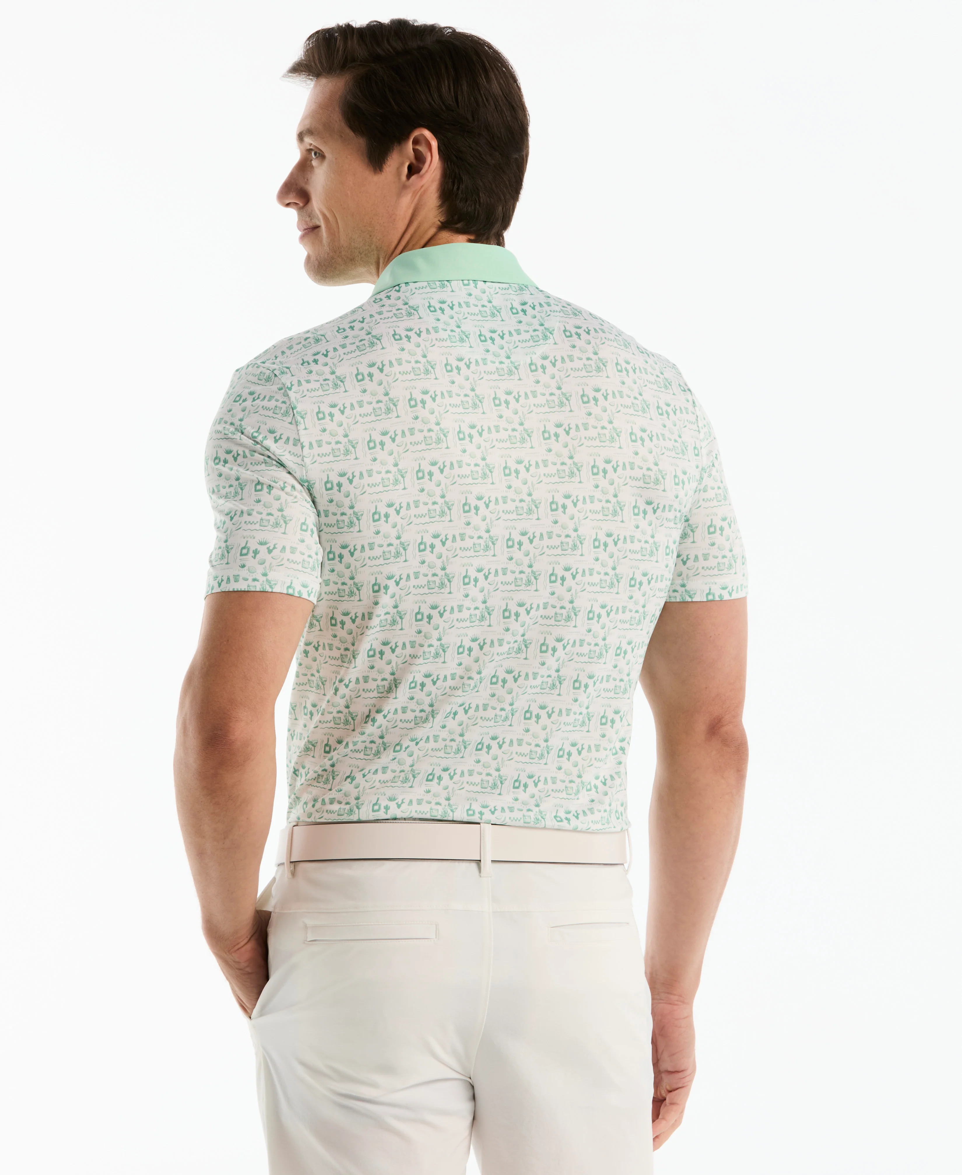 Spicy Margarita Contrast Golf Polo - Image 3
