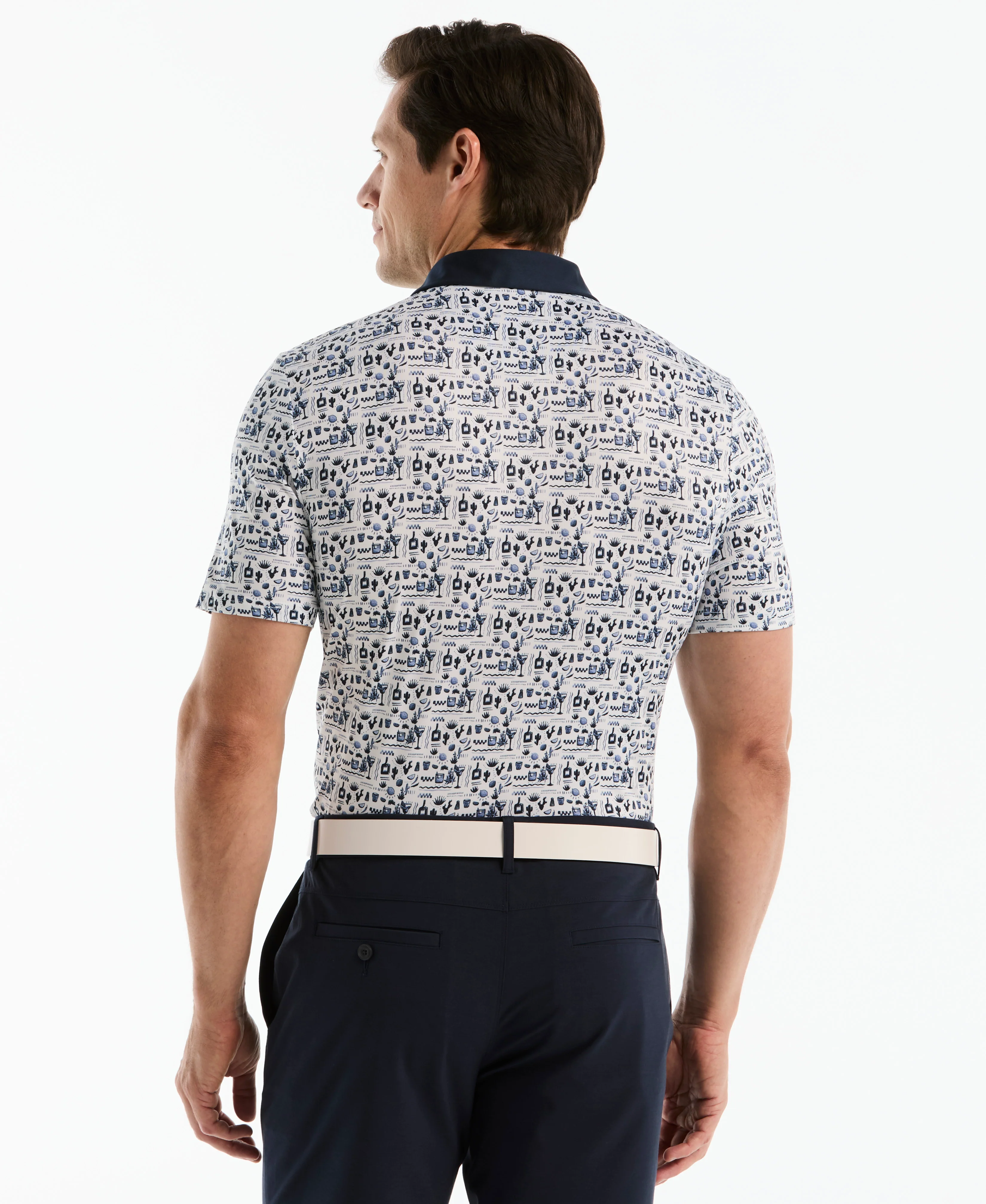 Spicy Margarita Contrast Golf Polo - Image 6