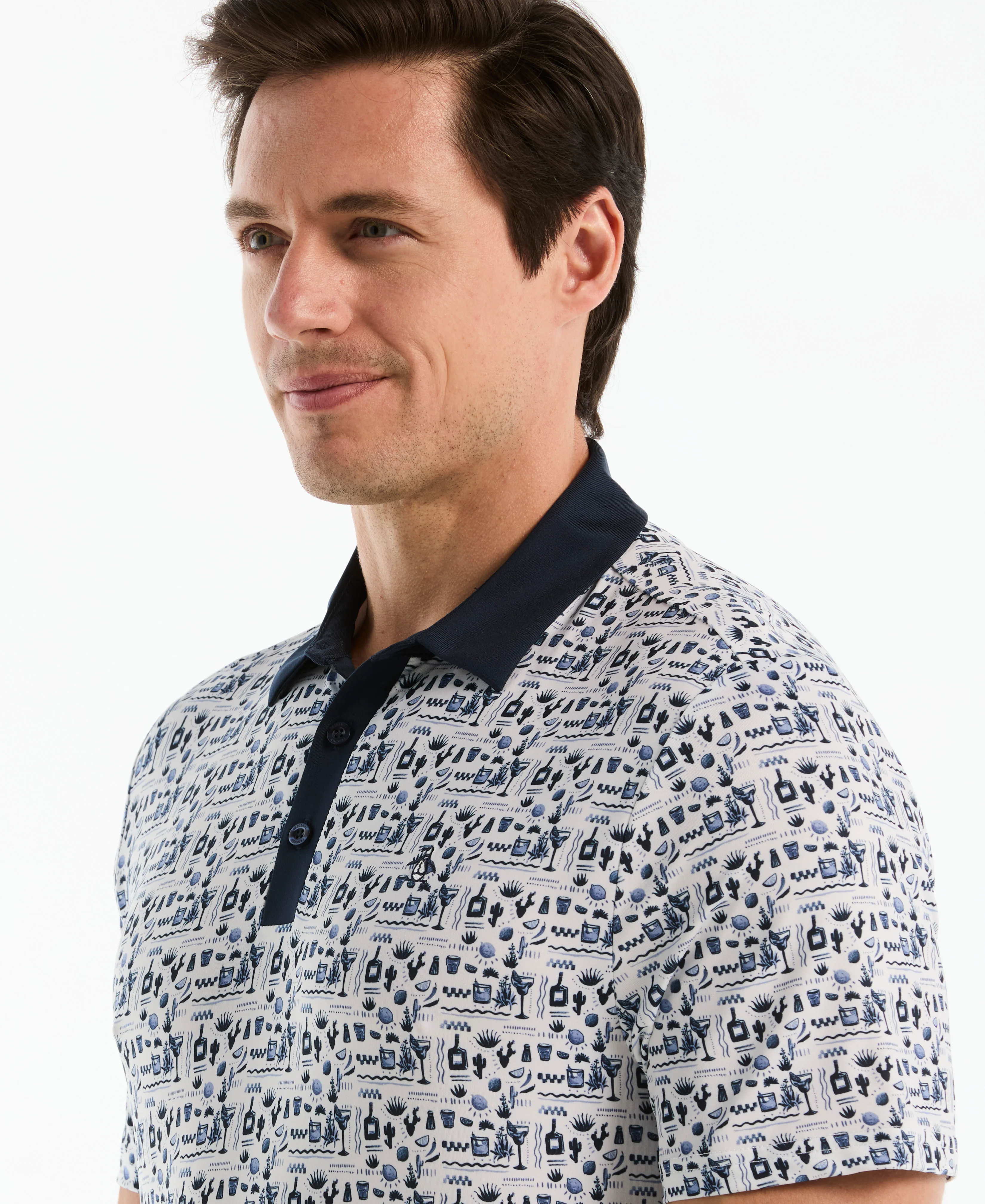 Spicy Margarita Contrast Golf Polo - Image 7