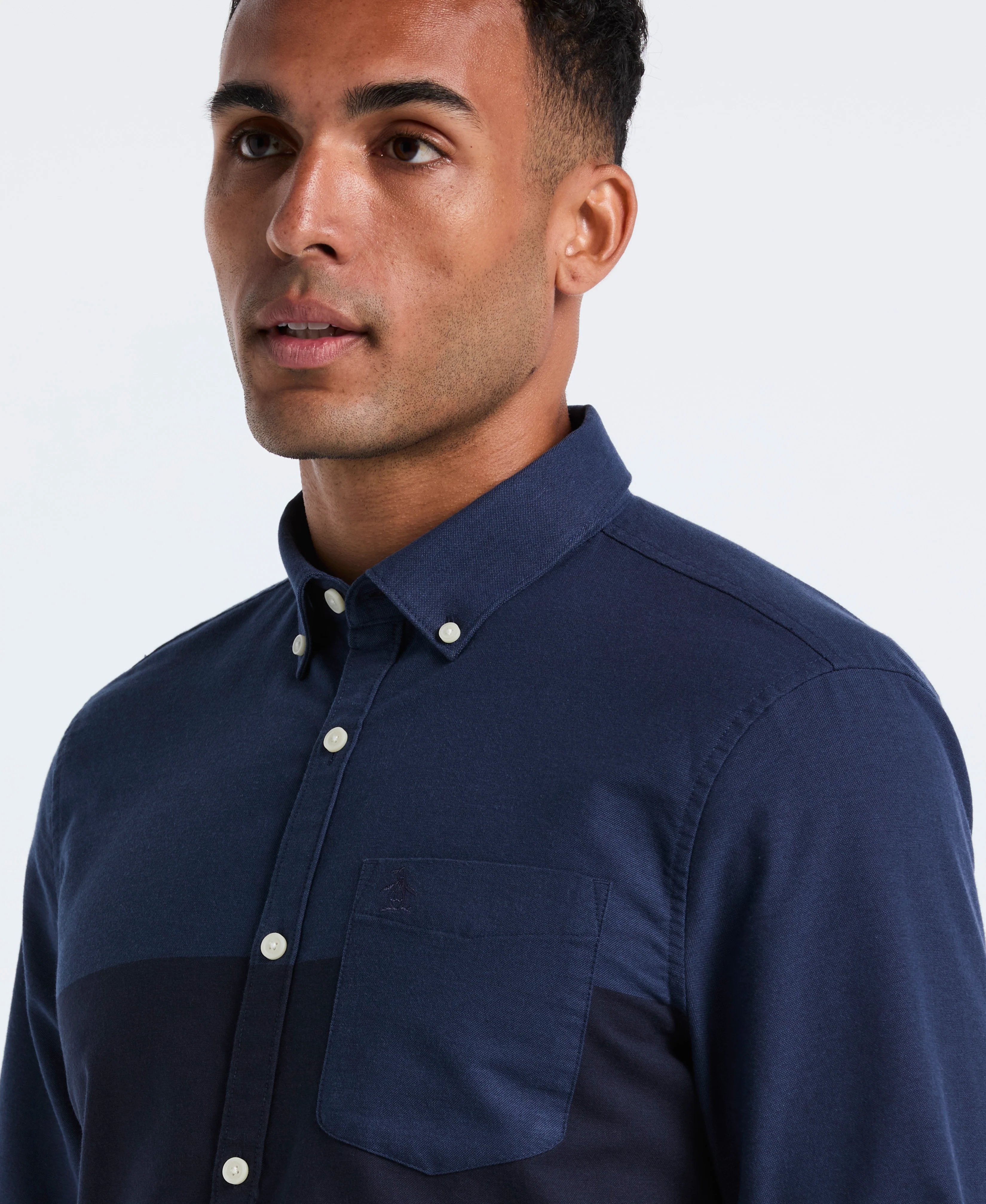 Colorblock Button-Down Oxford Shirt - Image 3