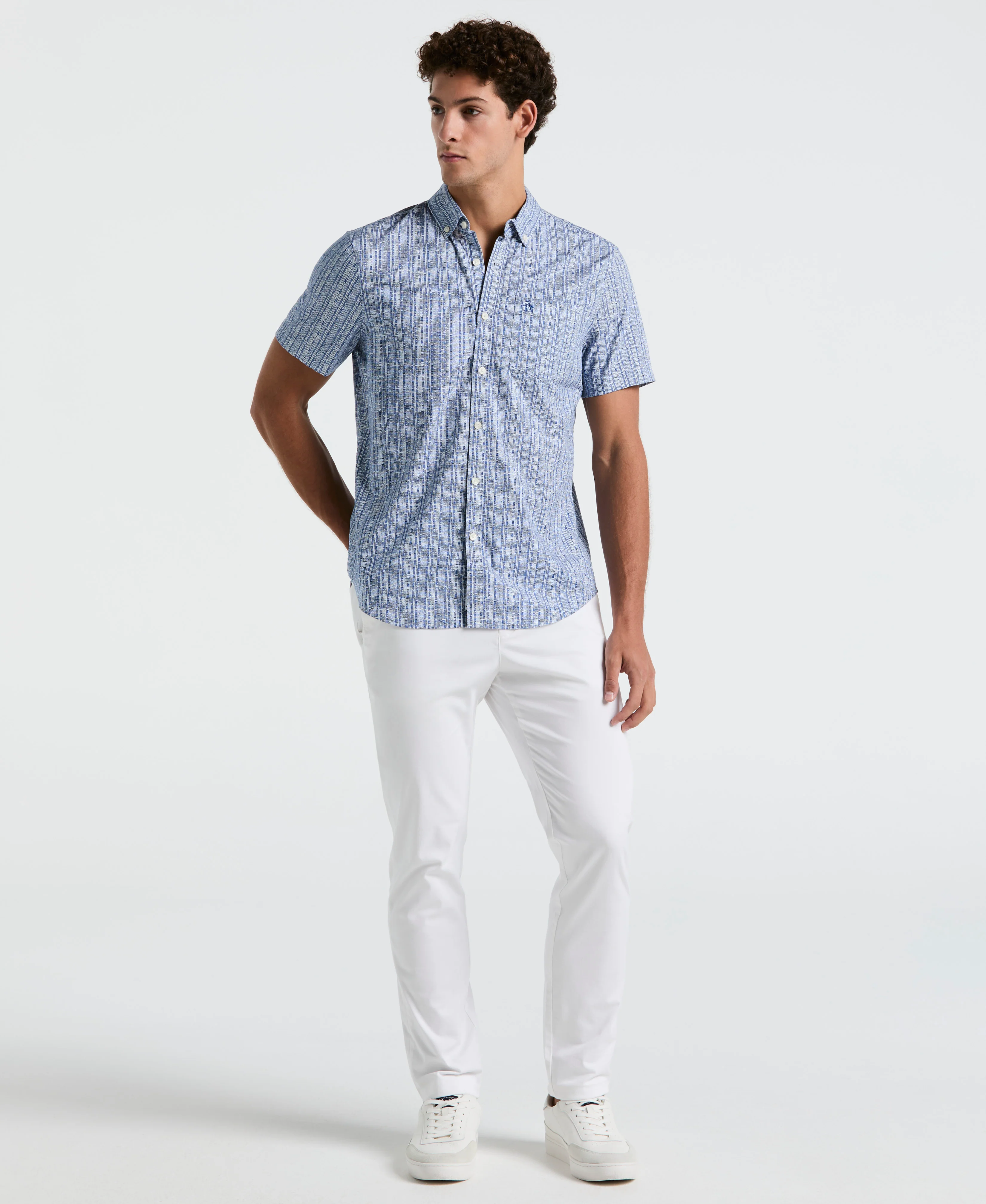 Cotton Poplin Texture Shirt - Image 4