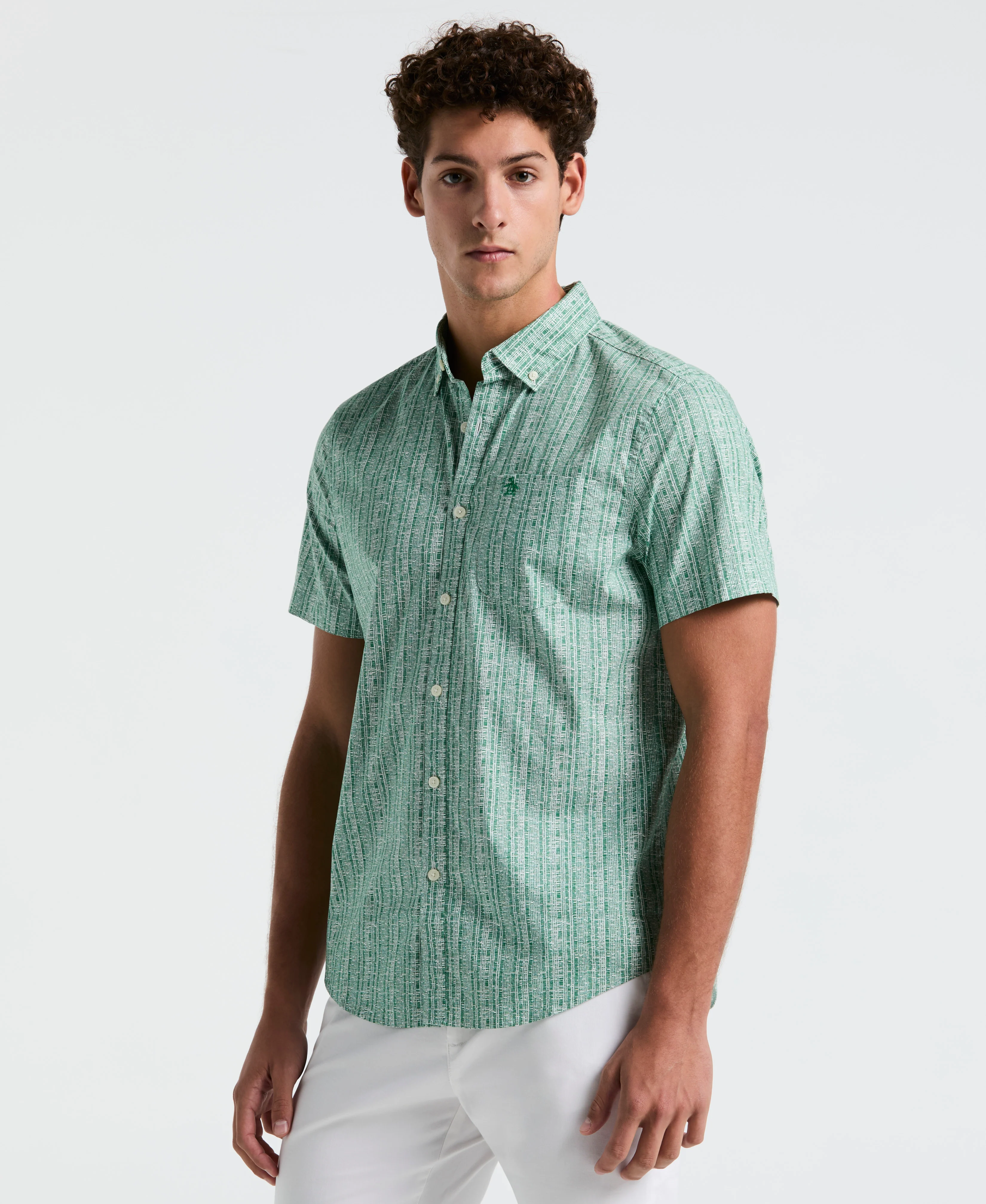 Cotton Poplin Texture Shirt - Image 5