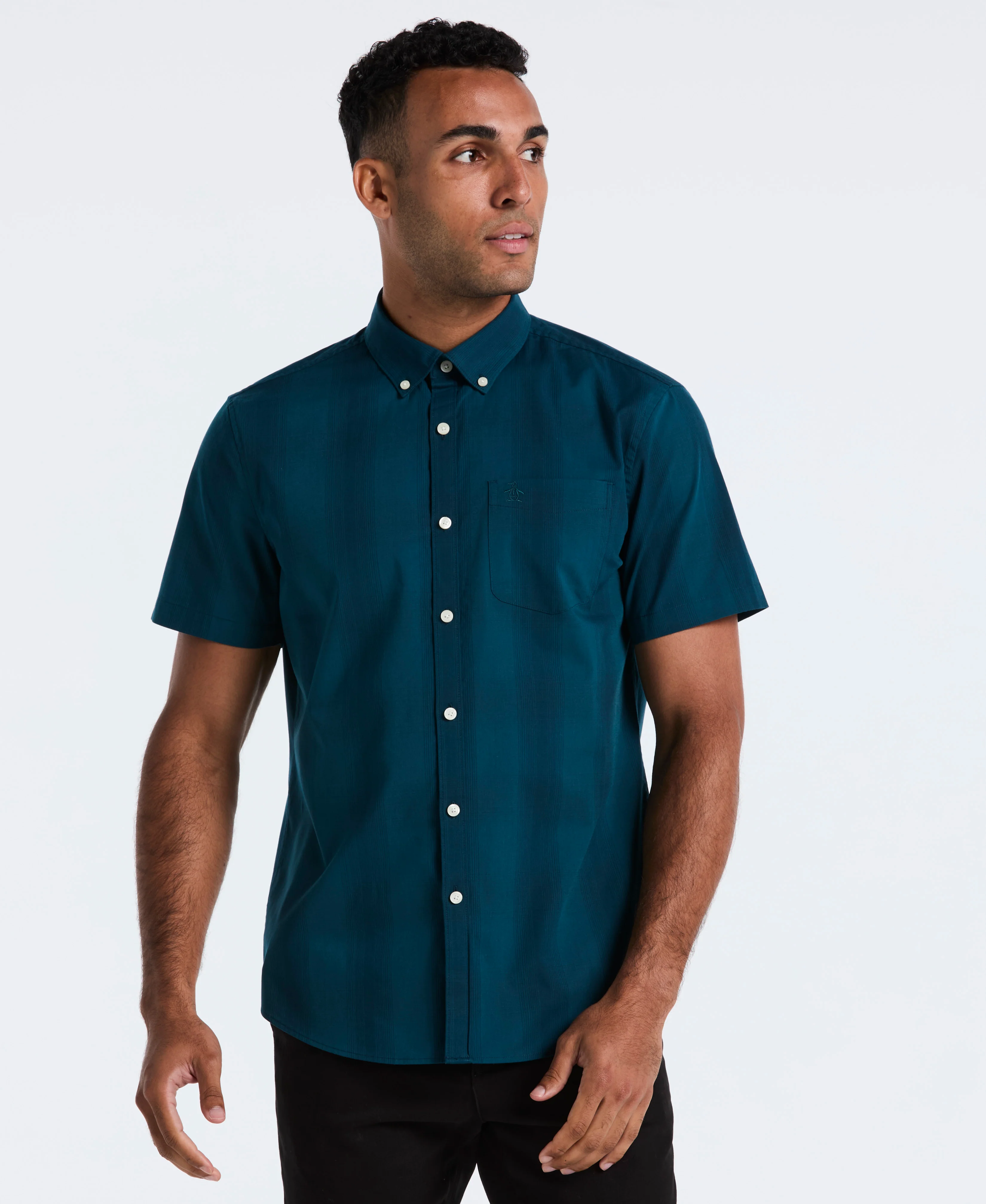 Weave Tonal Plaid Shirt