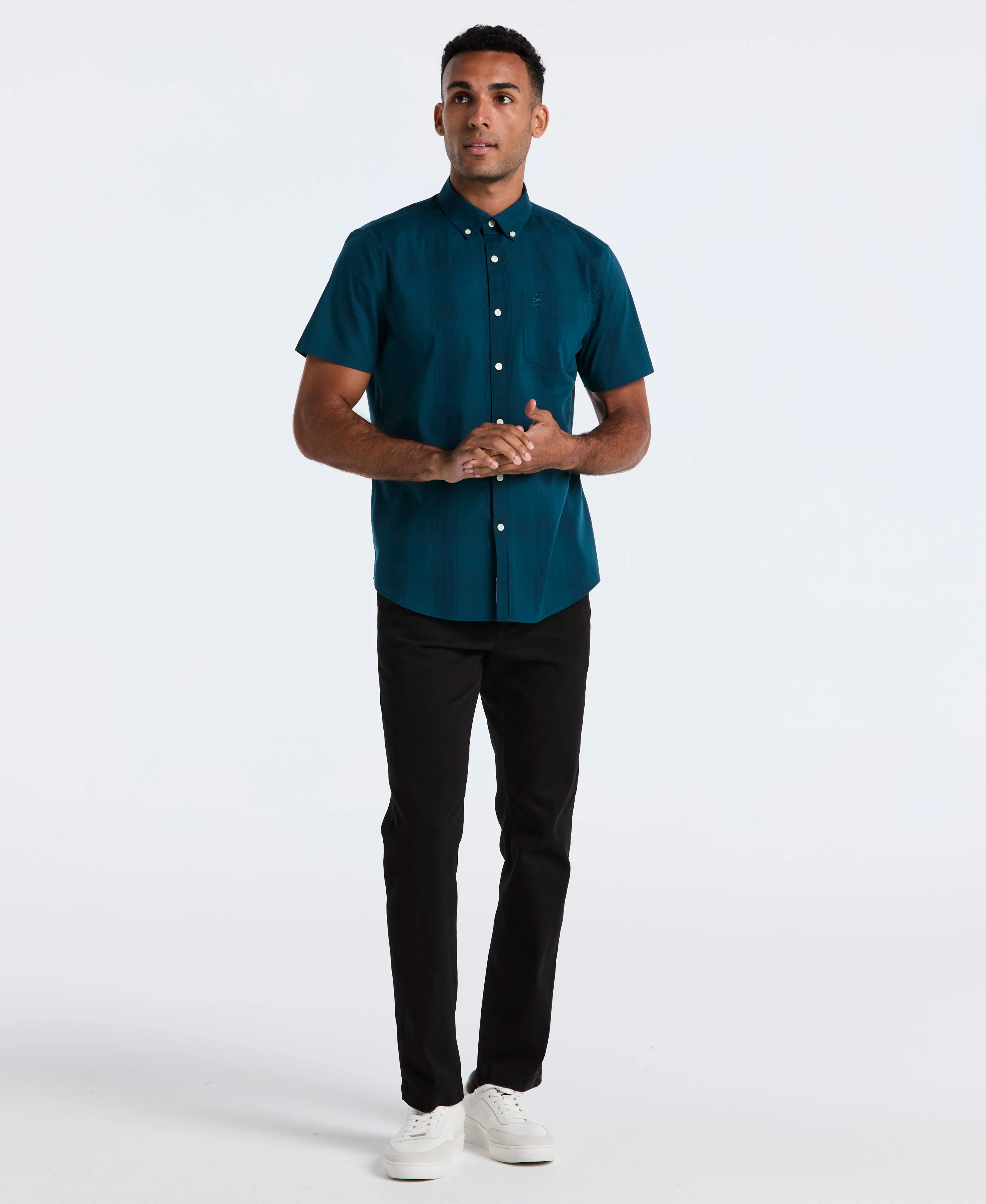 Weave Tonal Plaid Shirt - Image 4