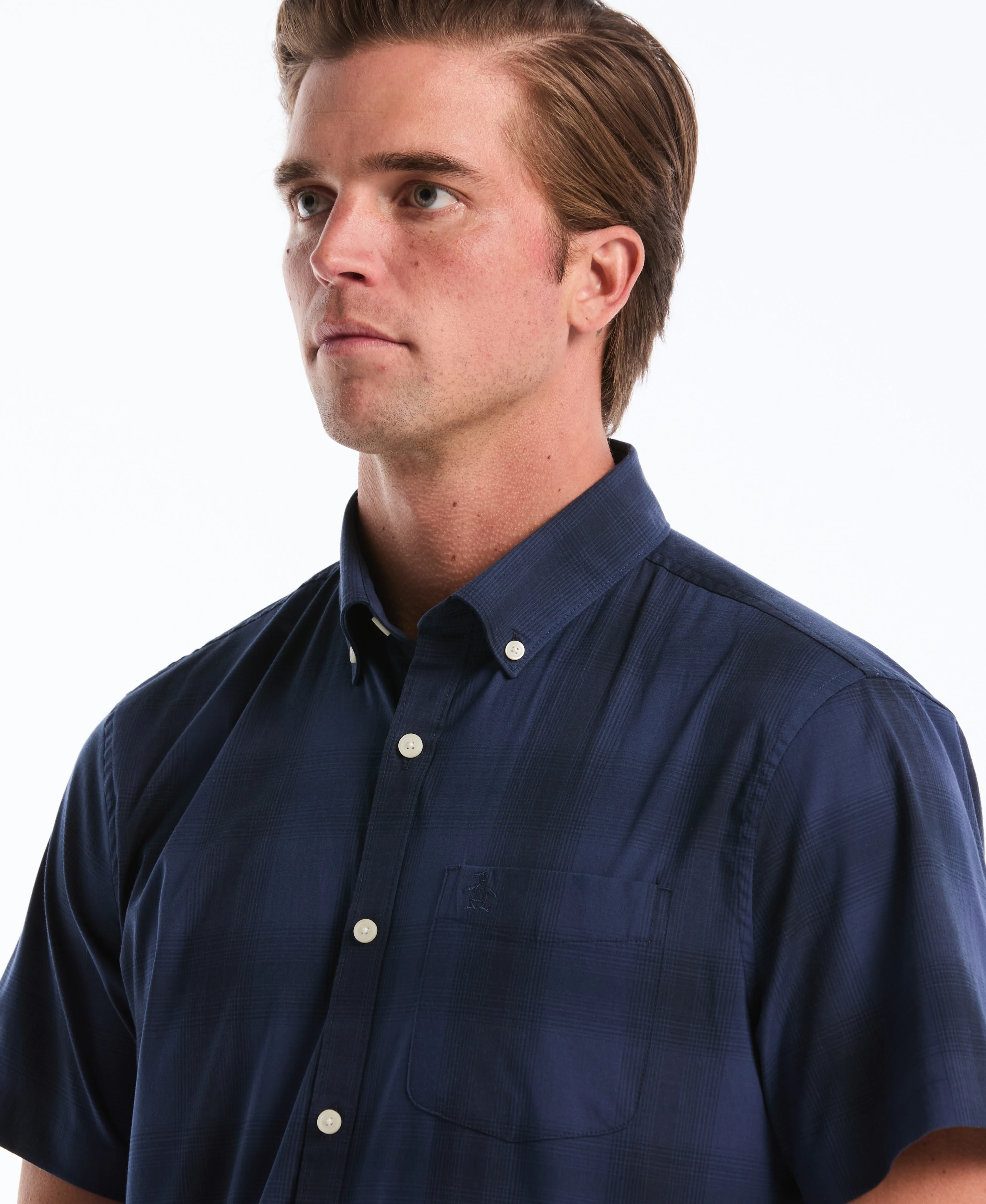 Weave Tonal Plaid Shirt - Image 7
