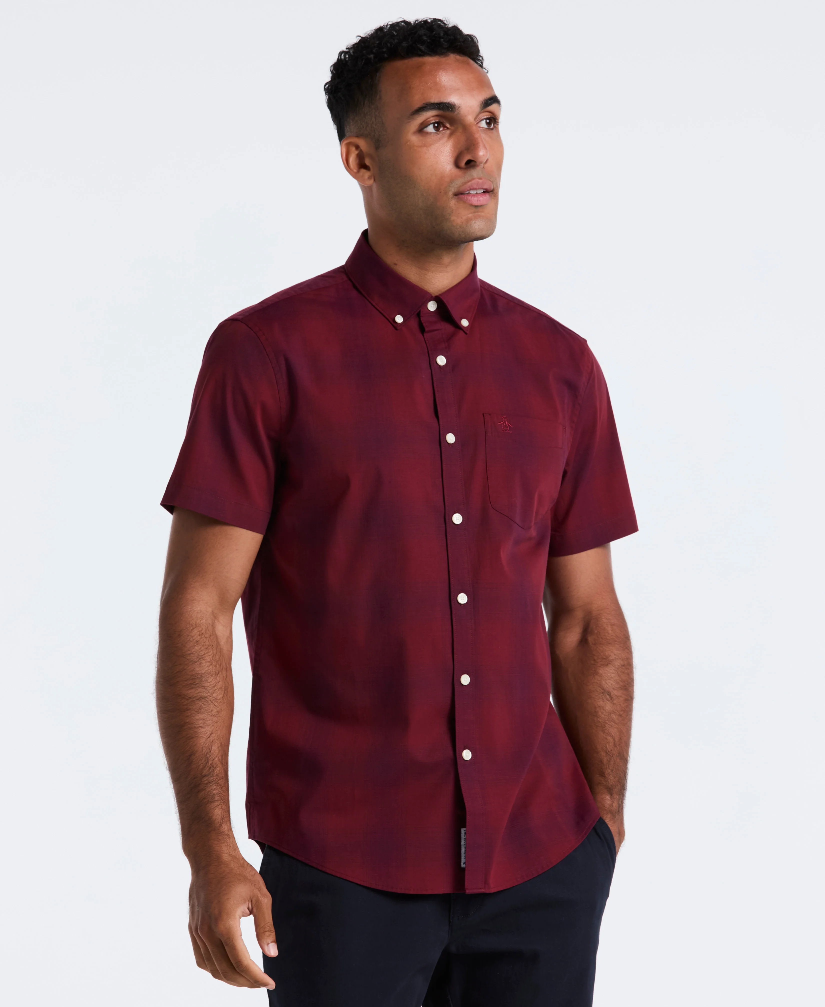 Weave Tonal Plaid Shirt - Image 9
