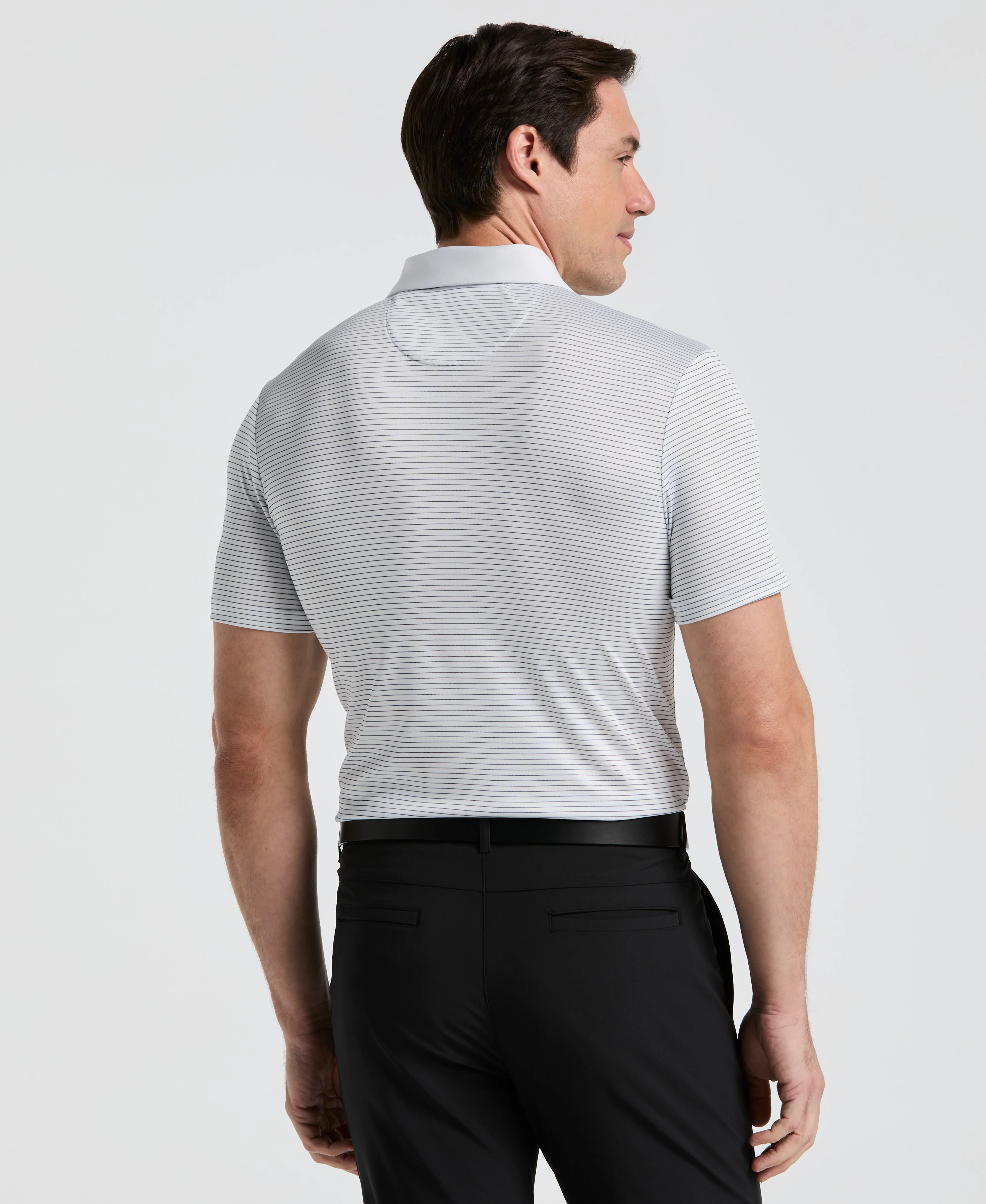 Stripe Jersey Golf Polo - Image 9