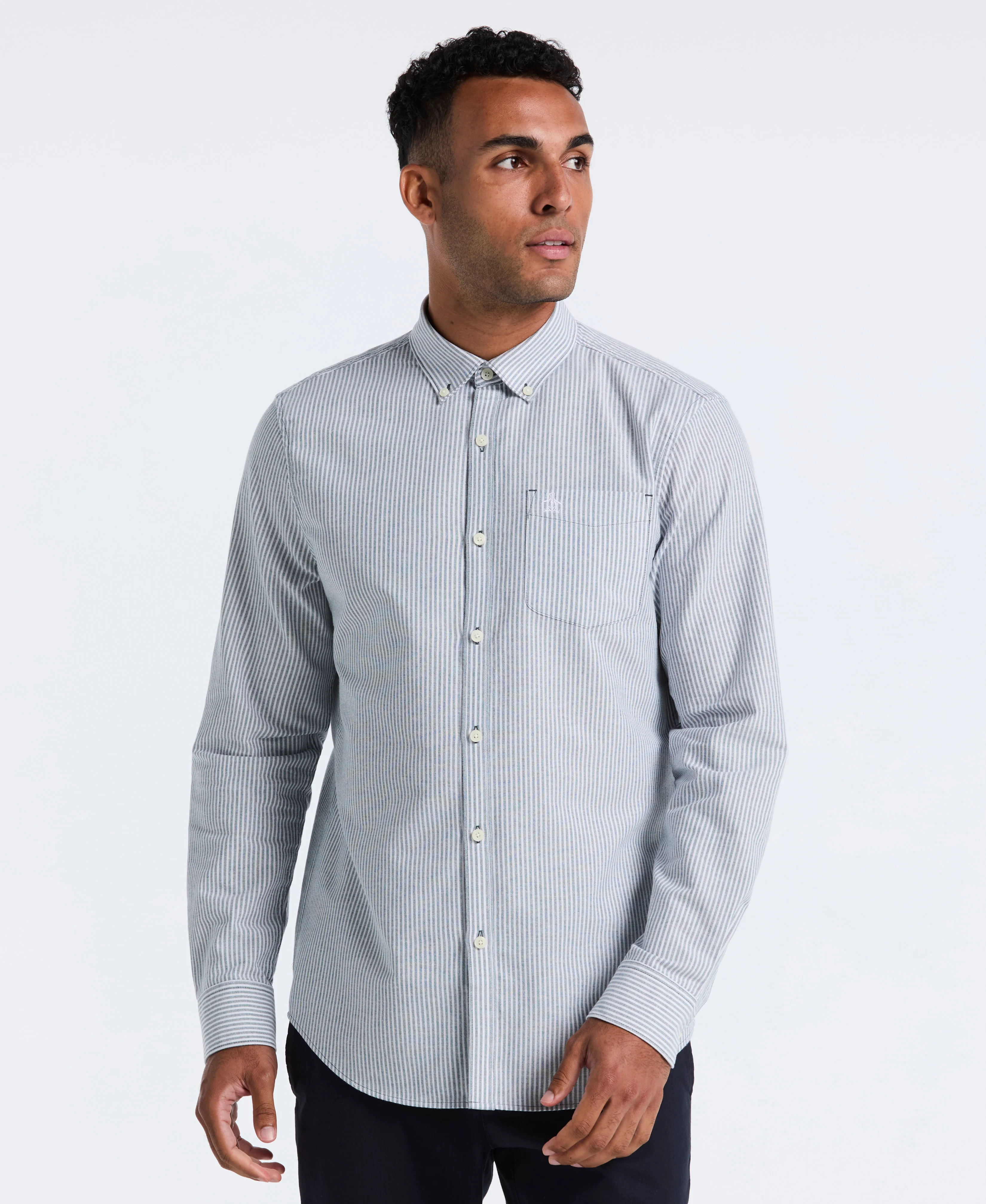Oxford Long Sleeve Stripe Shirt